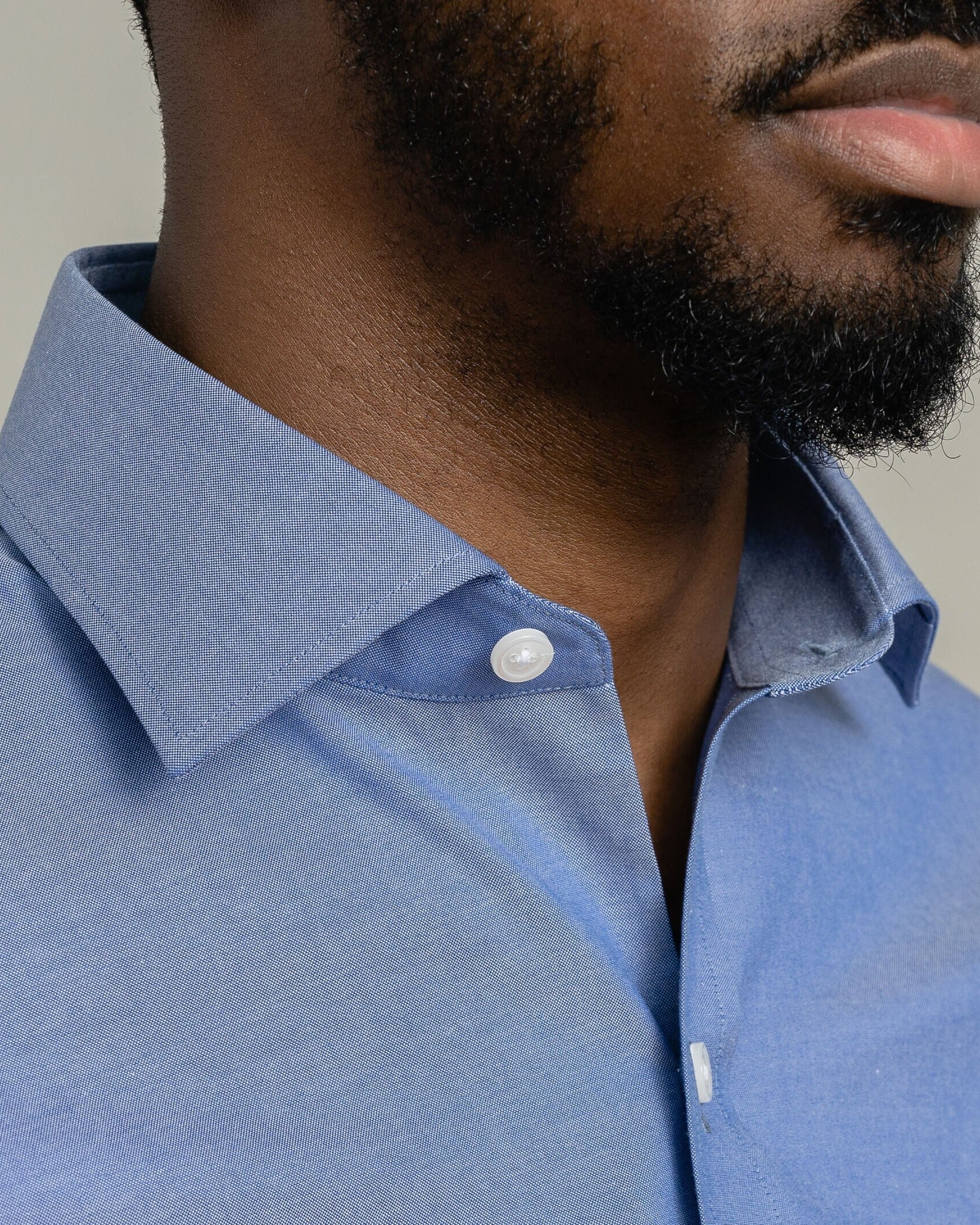The Blue Harrison Pinpoint Oxford Custom Shirt Custom Dress Shirt- Ledbury