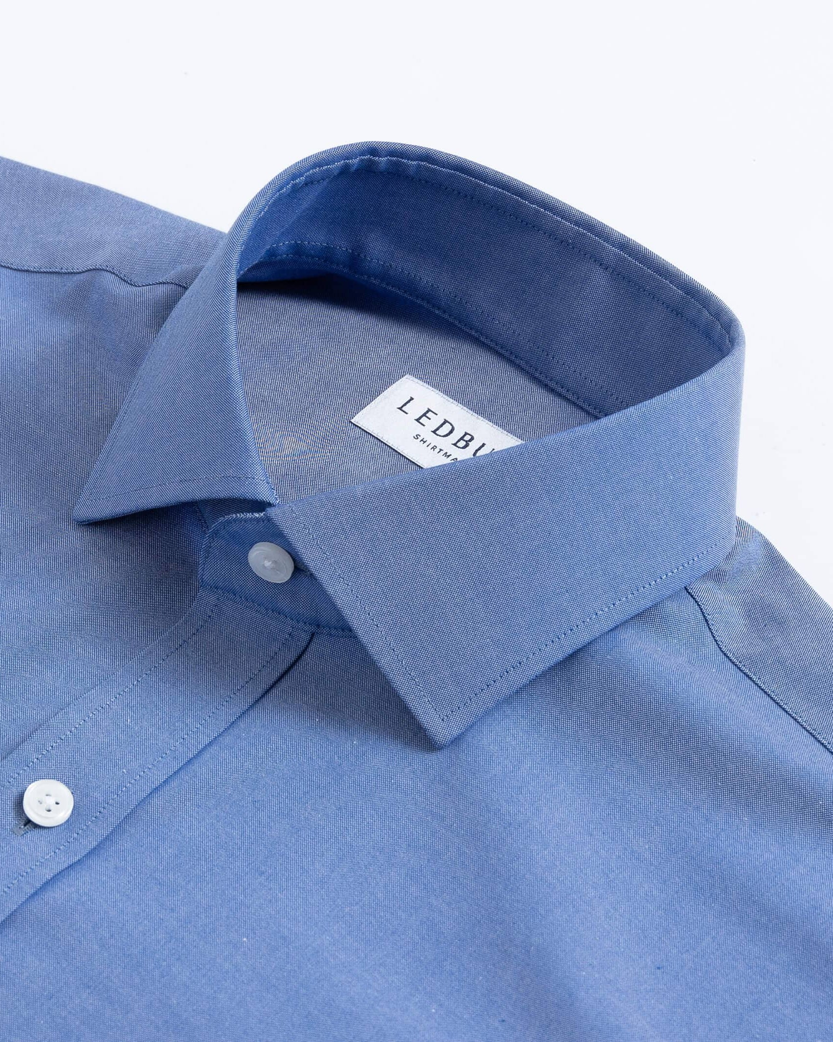 The Blue Harrison Pinpoint Oxford Custom Shirt Custom Dress Shirt- Ledbury