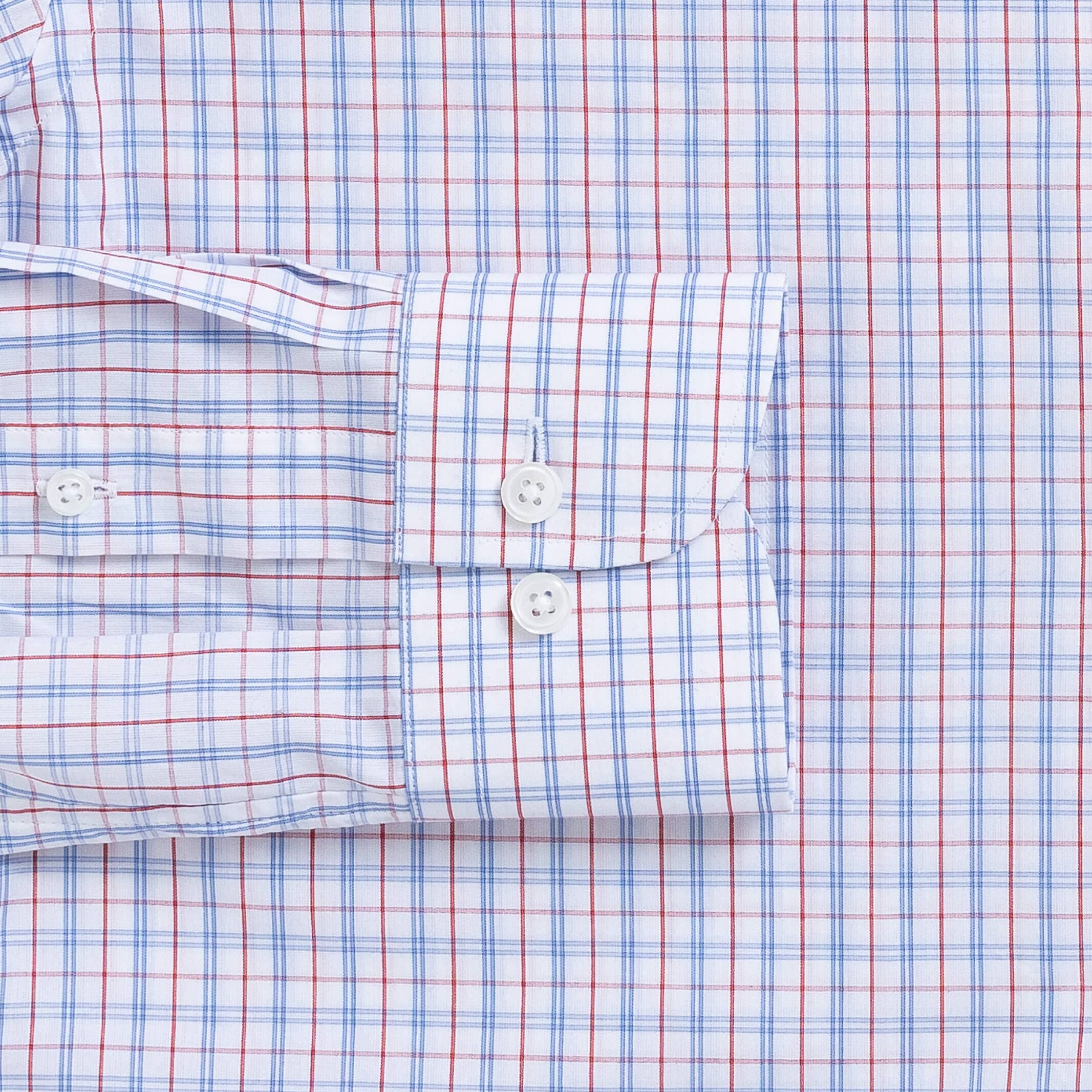 The Red Howard Plaid Custom Shirt Custom Dress Shirt- Ledbury