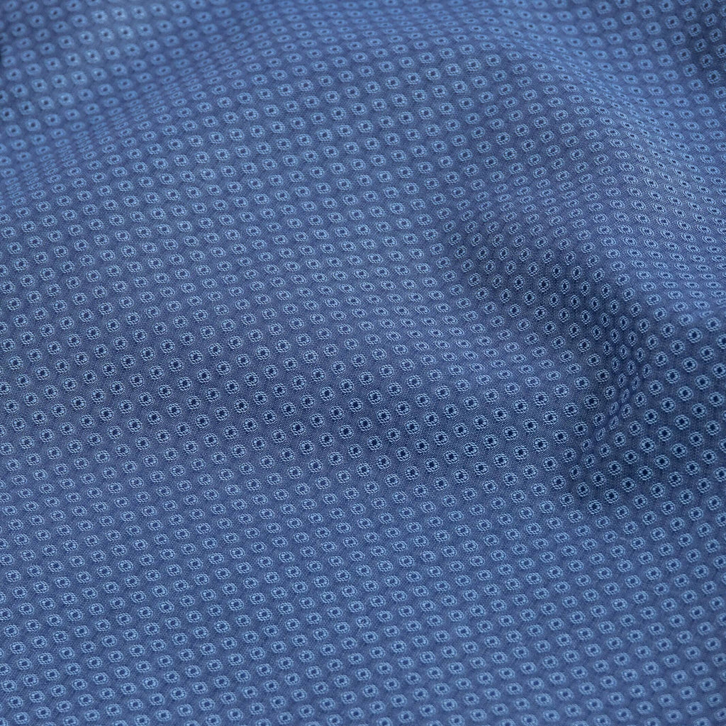 The Medium Blue Stanley Print Custom Shirt Custom Casual Shirt- Ledbury