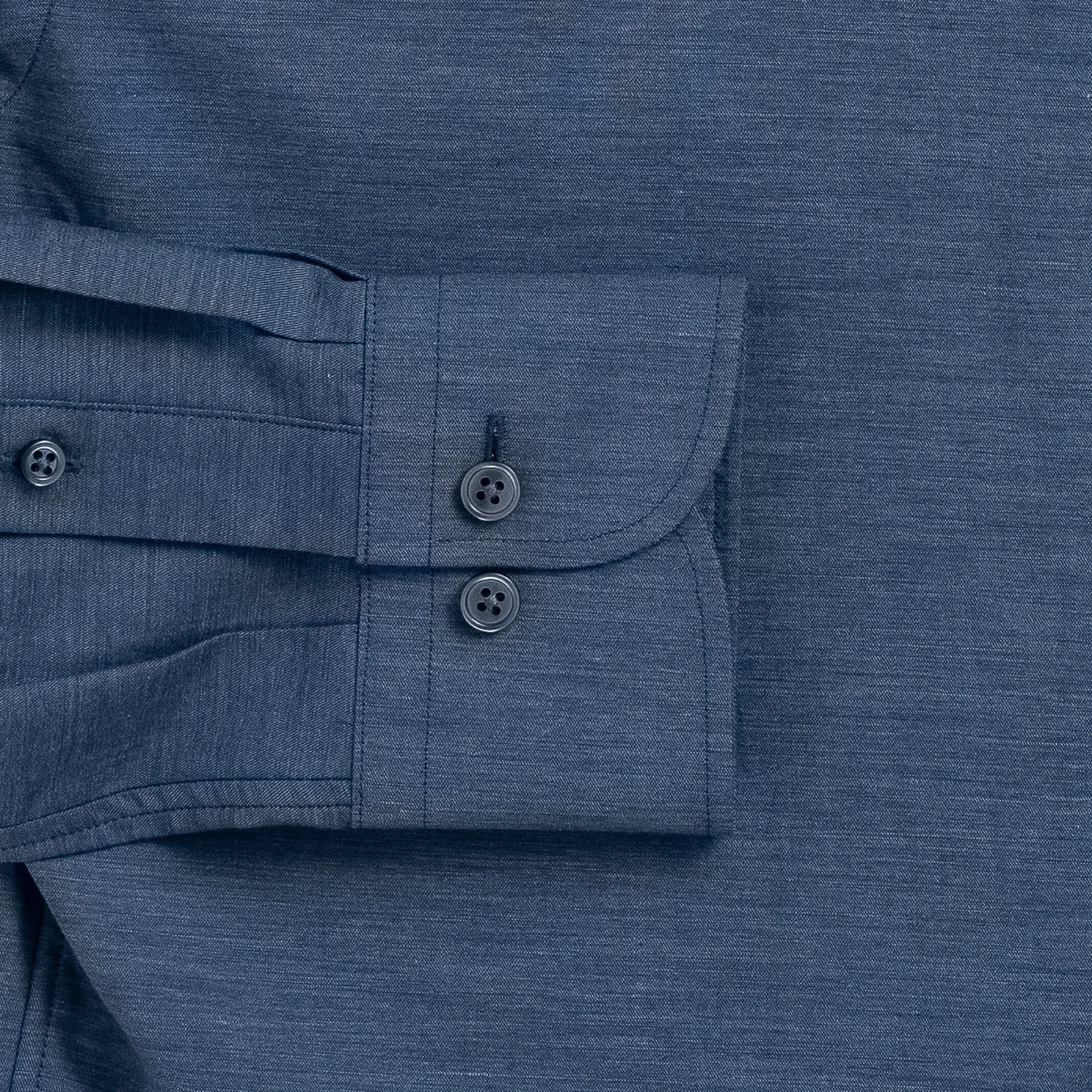The Indigo Nelson Chambray Custom Shirt Custom Dress Shirt- Ledbury