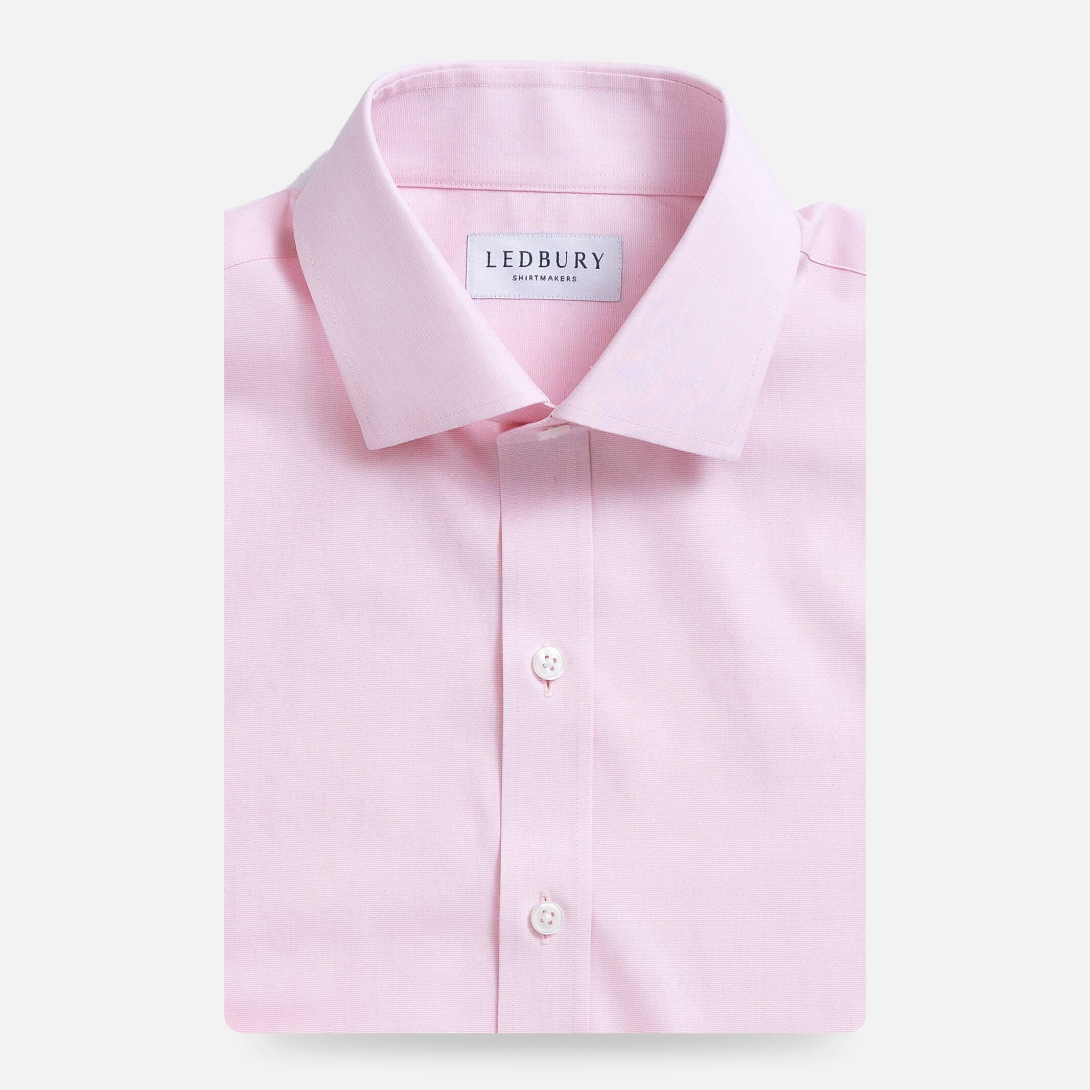 The Pink Pearce End on End Custom Shirt Custom Dress Shirt- Ledbury