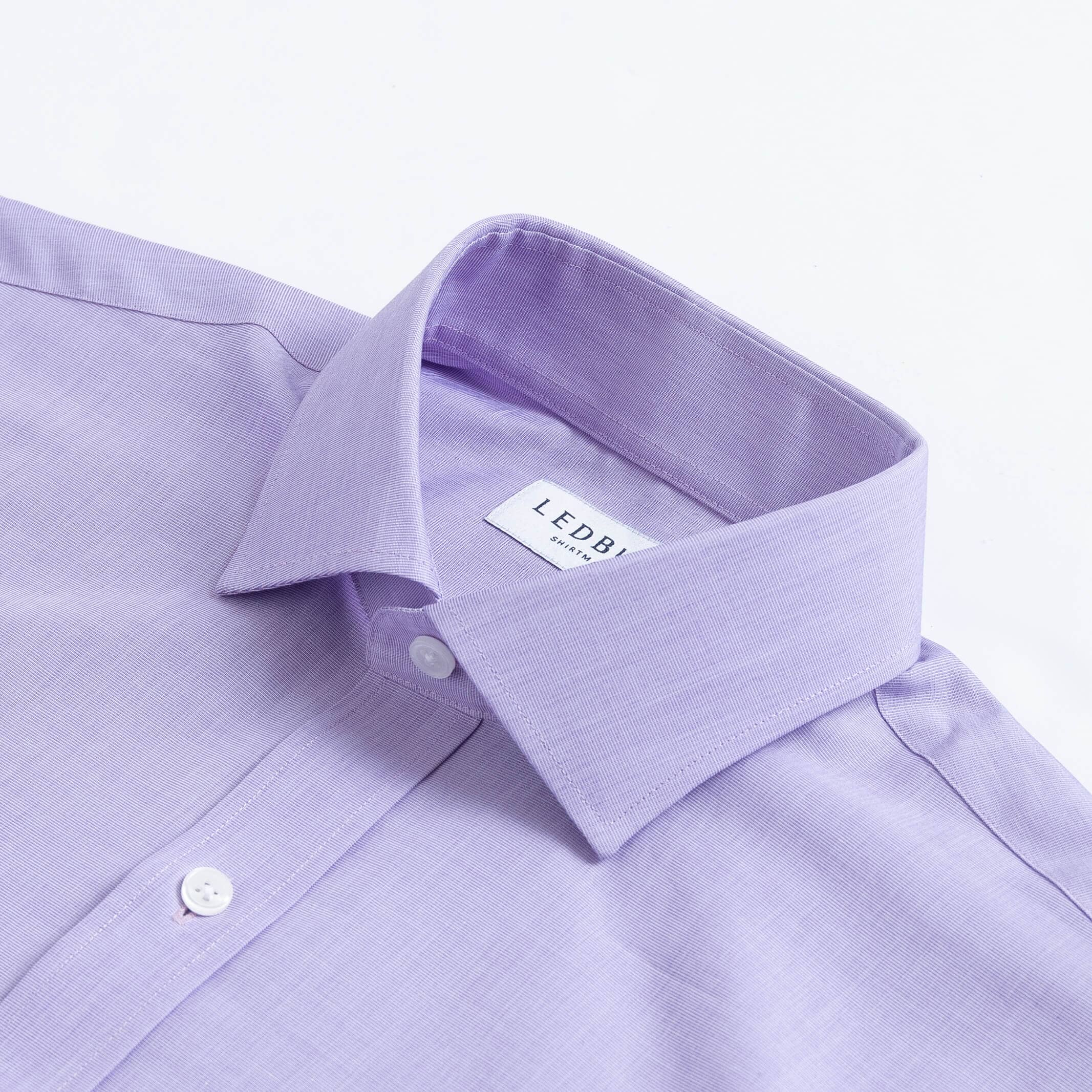 The Purple Pearce End on End Custom Shirt Custom Dress Shirt- Ledbury