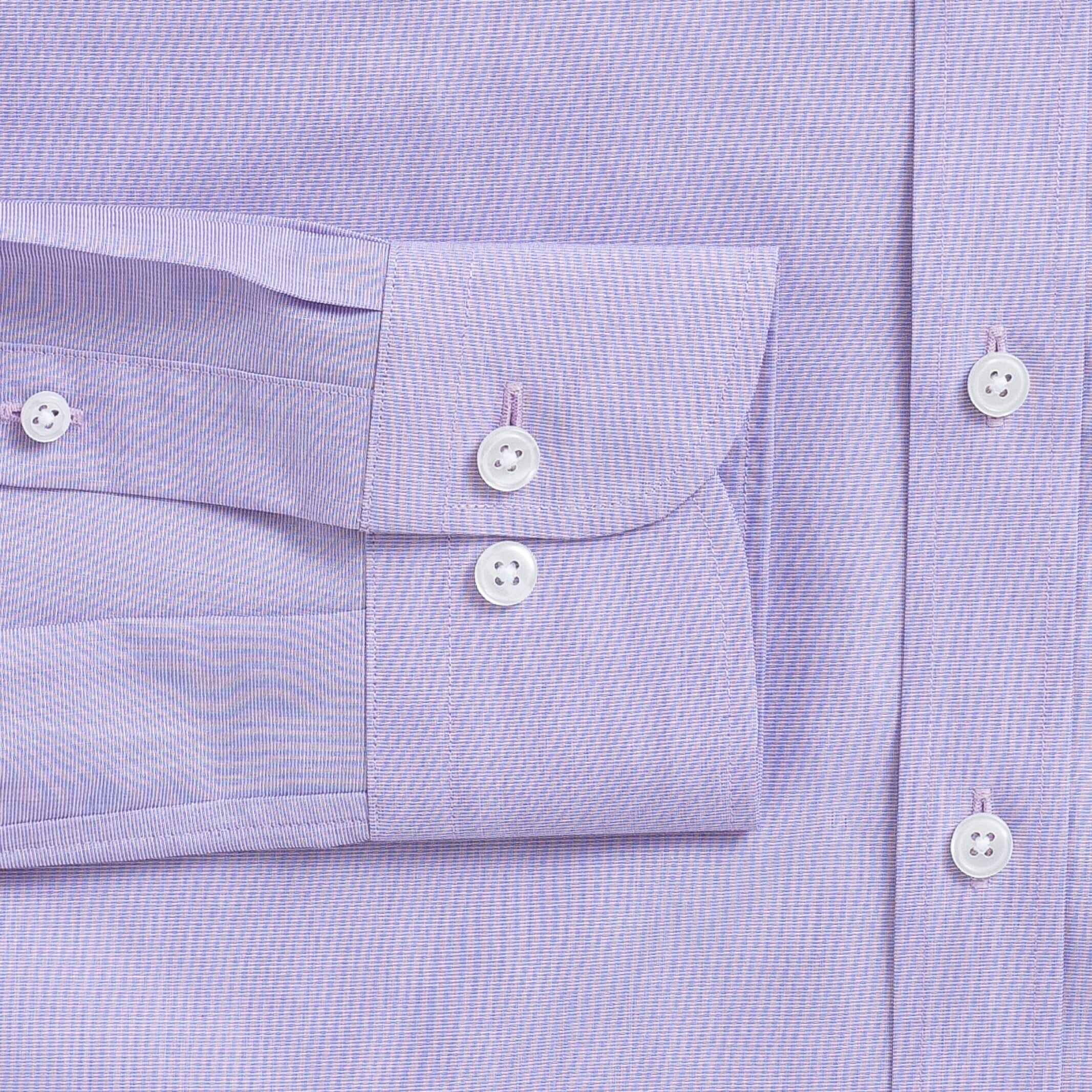 The Purple Pearce End on End Custom Shirt Custom Dress Shirt- Ledbury
