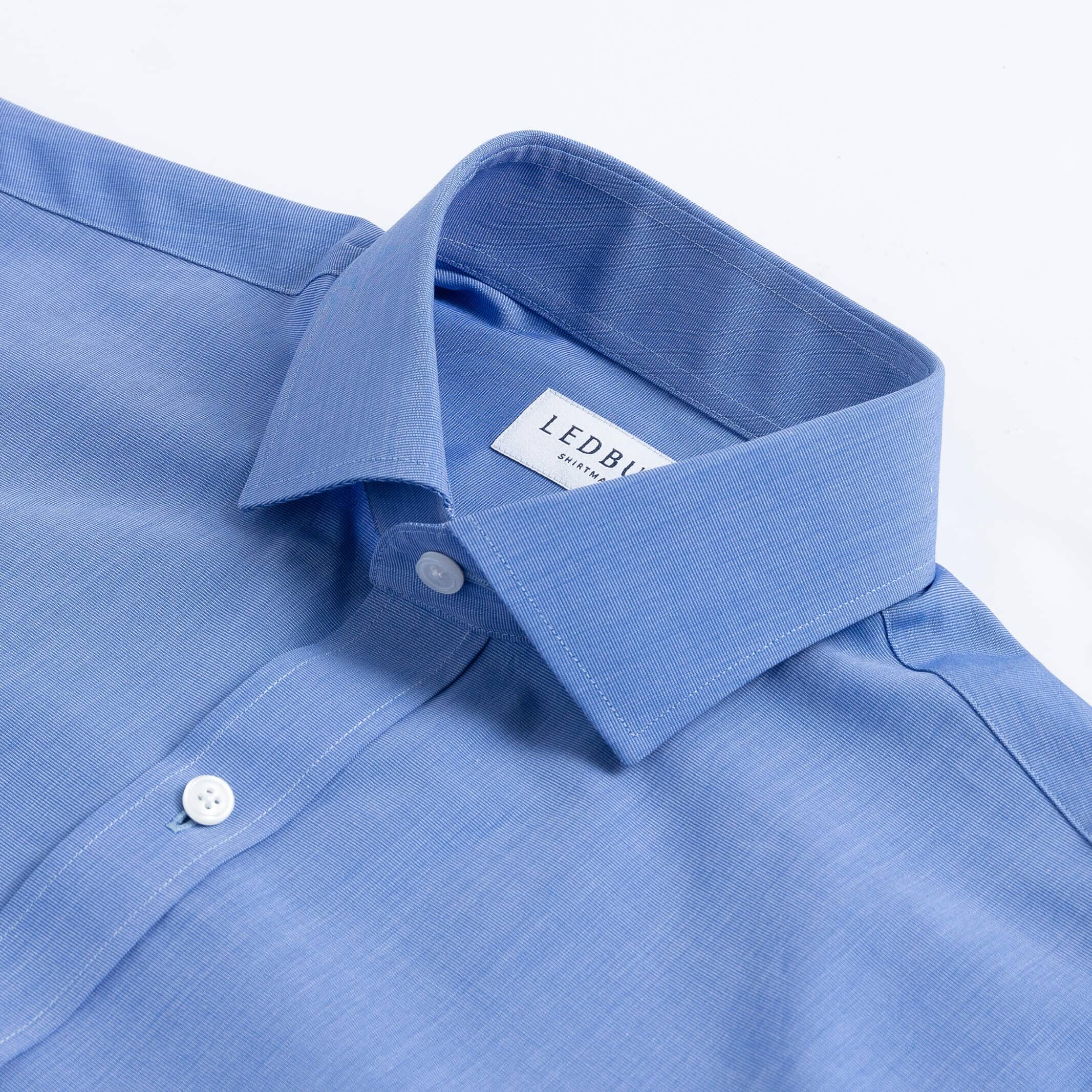 The Blue Pearce End on End Custom Shirt Custom Dress Shirt- Ledbury