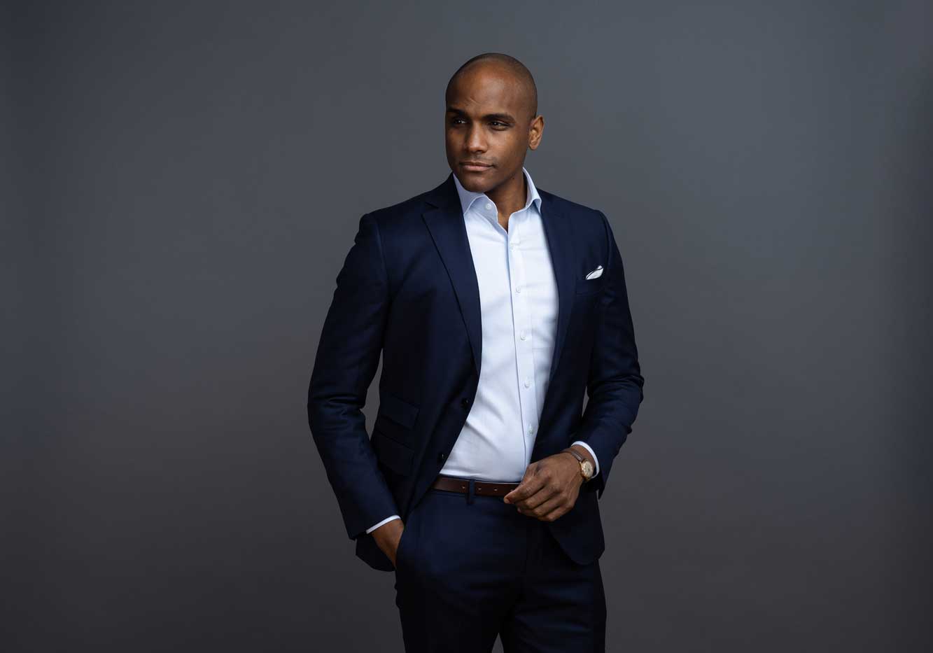 The Light Blue Pelton Royal Oxford Custom Shirt Custom Dress Shirt- Ledbury