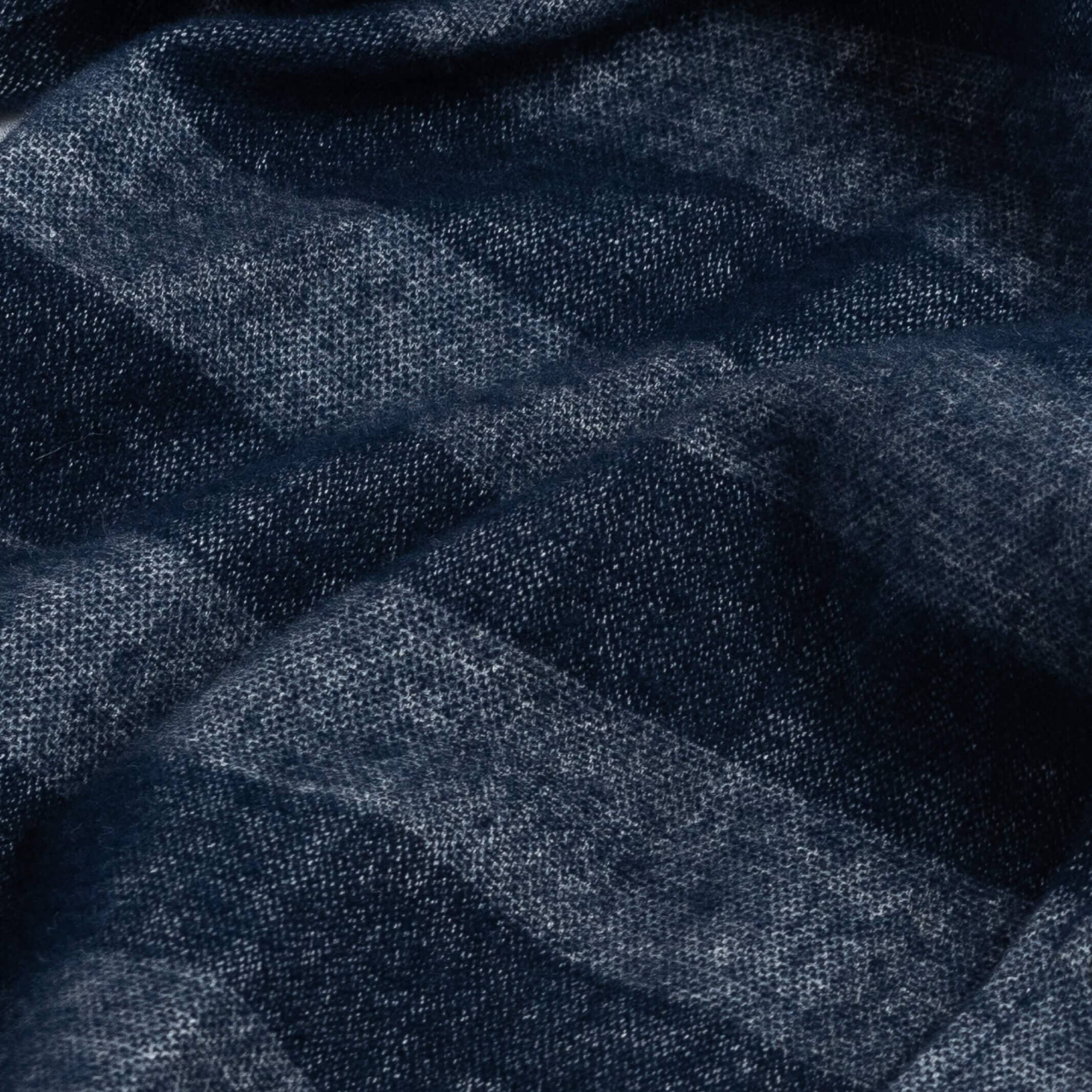 The Navy Randolph Flannel Custom Shirt Custom Casual Shirt- Ledbury