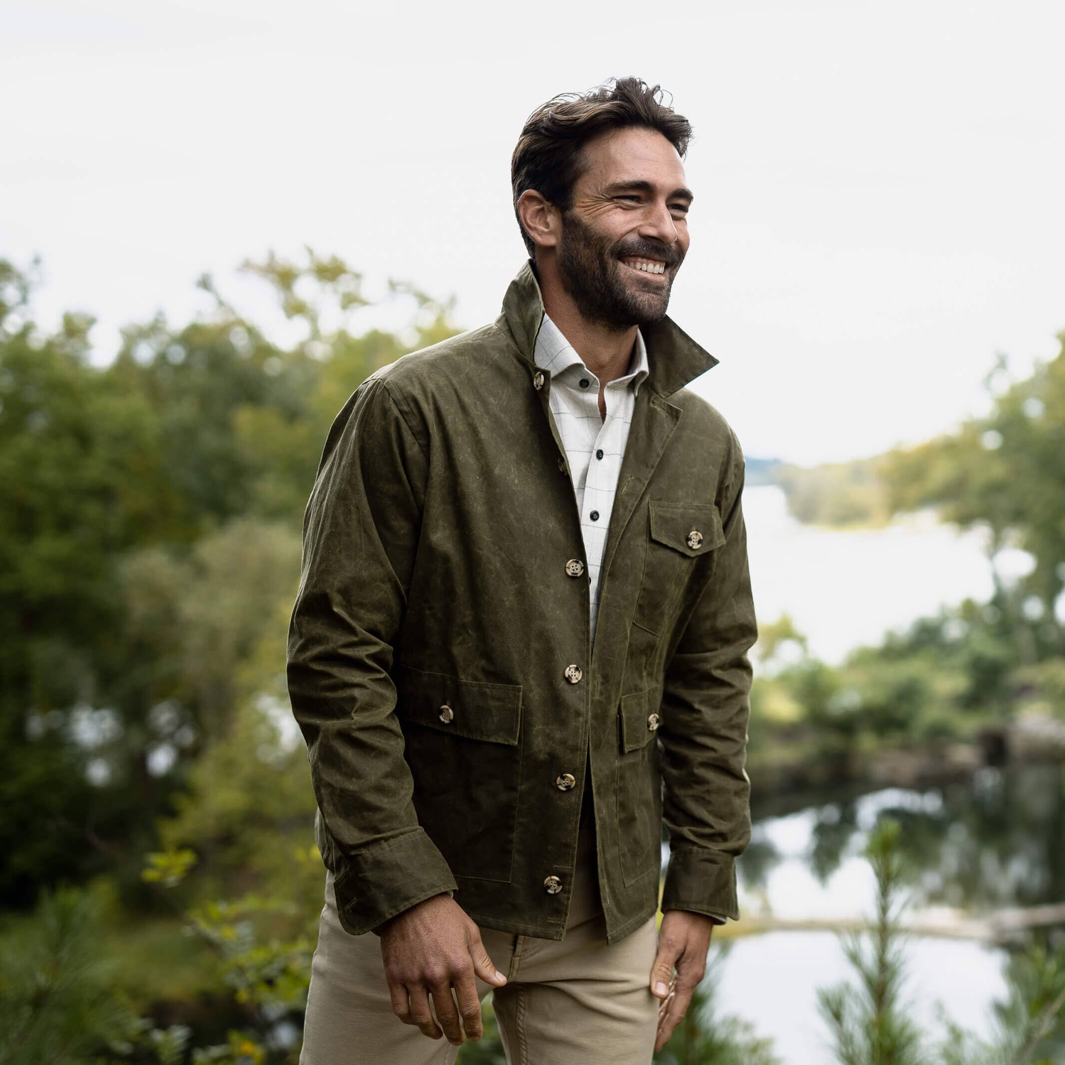 The Richmond Waxed Jacket Sport Coat- Ledbury