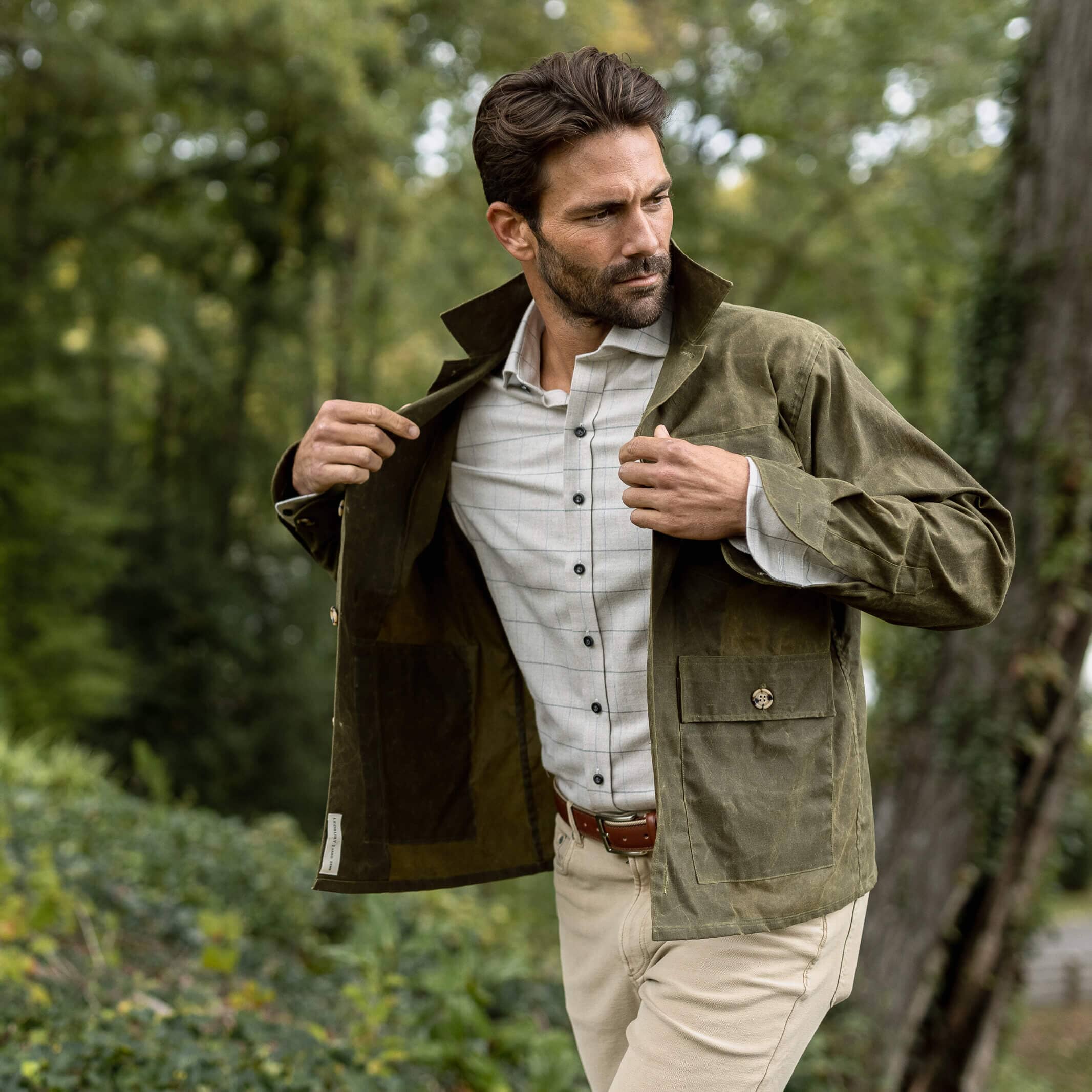 The Richmond Waxed Jacket Sport Coat- Ledbury