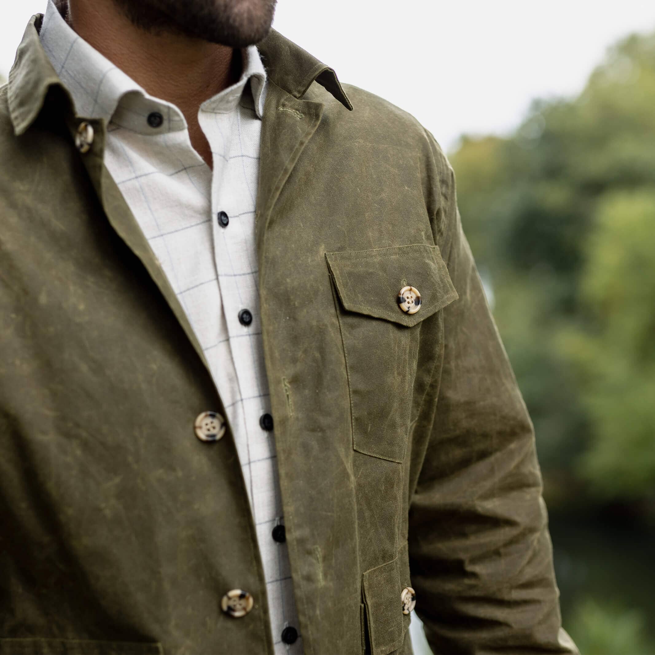 The Richmond Waxed Jacket Sport Coat- Ledbury