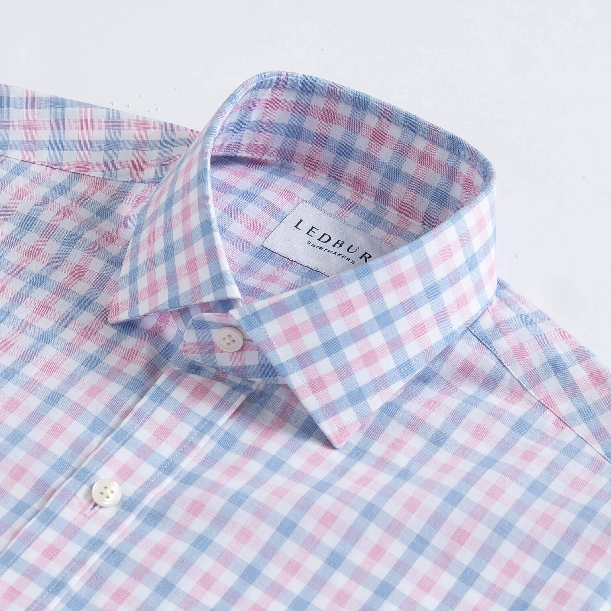 The Pink Rollins Plaid Custom Shirt Custom Dress Shirt- Ledbury