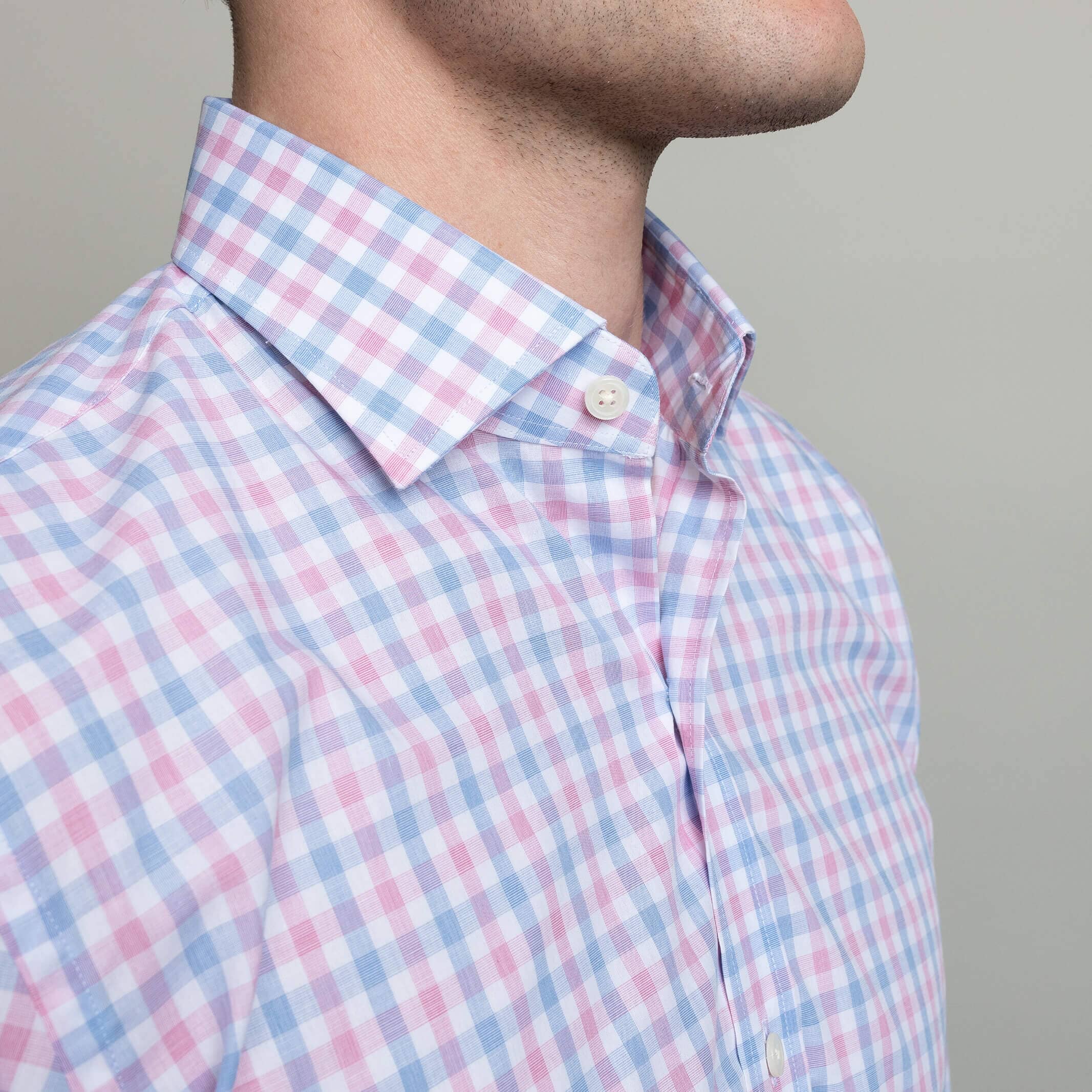 The Pink Rollins Plaid Custom Shirt Custom Dress Shirt- Ledbury