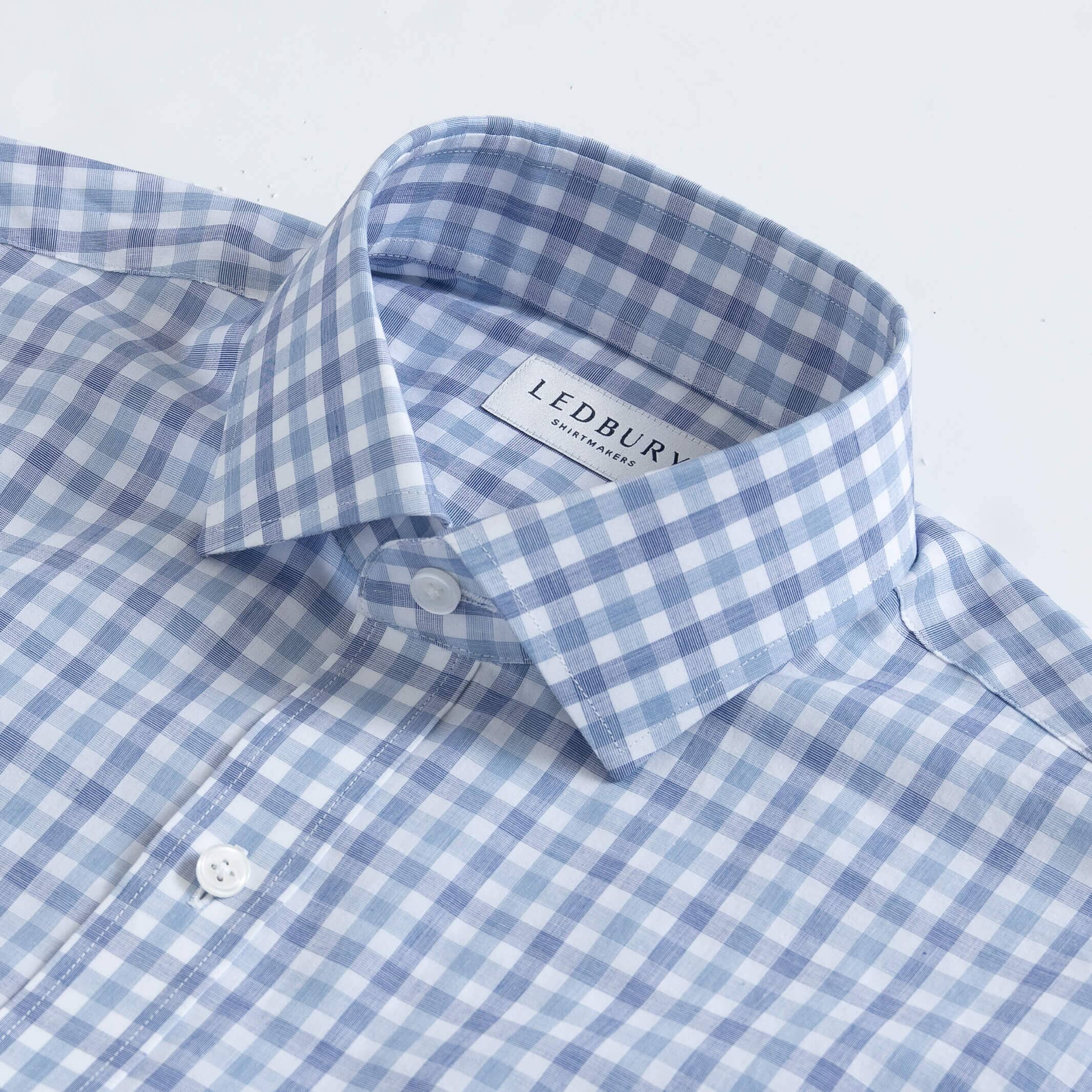 The Blue Rollins Plaid Custom Shirt Custom Dress Shirt- Ledbury