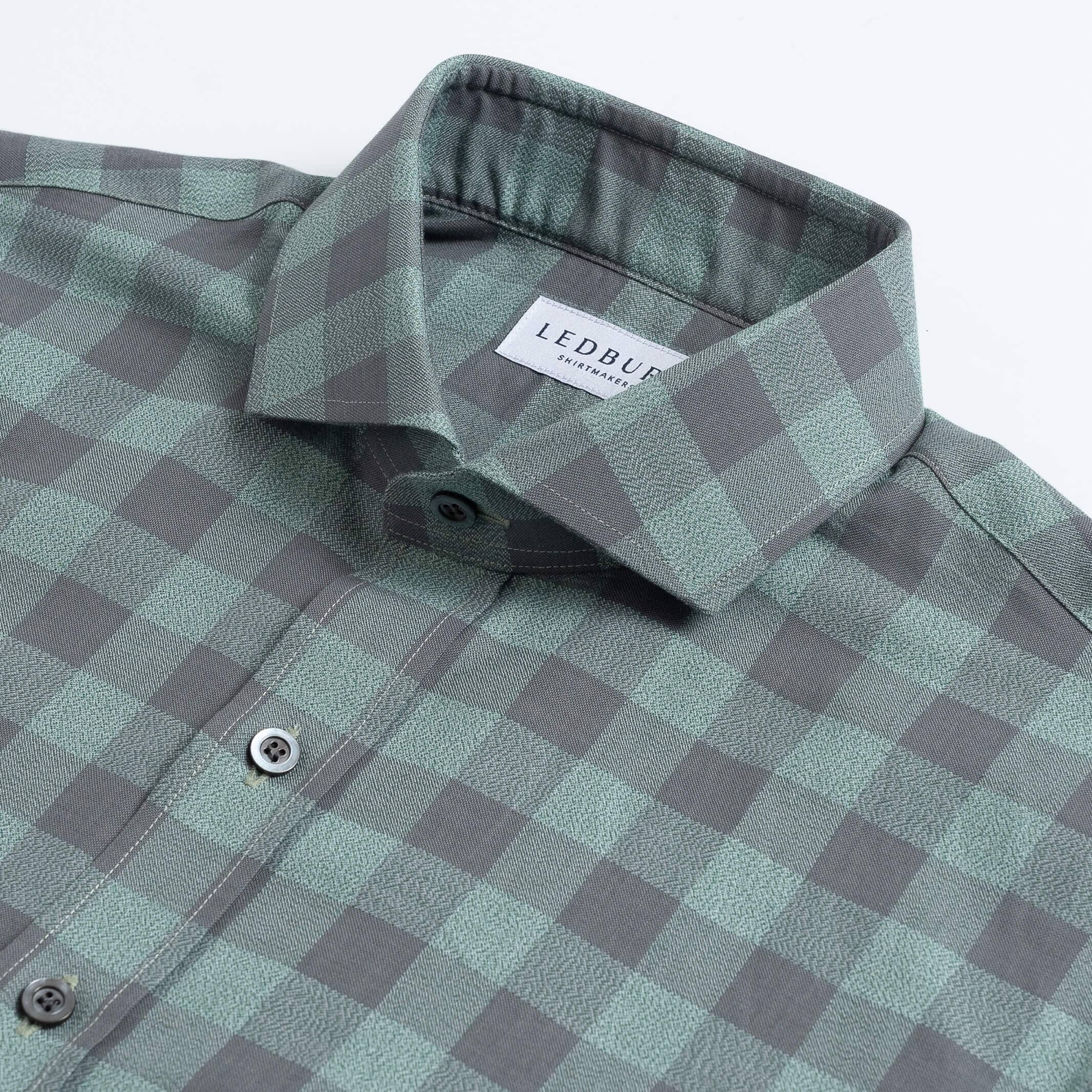 The Sage Roslyn Gingham Custom Shirt Custom Casual Shirt- Ledbury