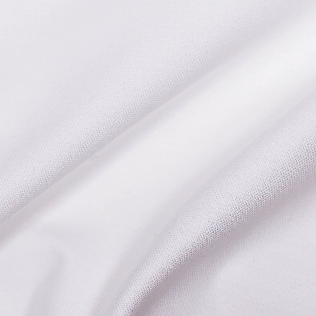 The White Short Sleeve Mayfield Oxford Custom Shirt Custom Casual Shirt- Ledbury