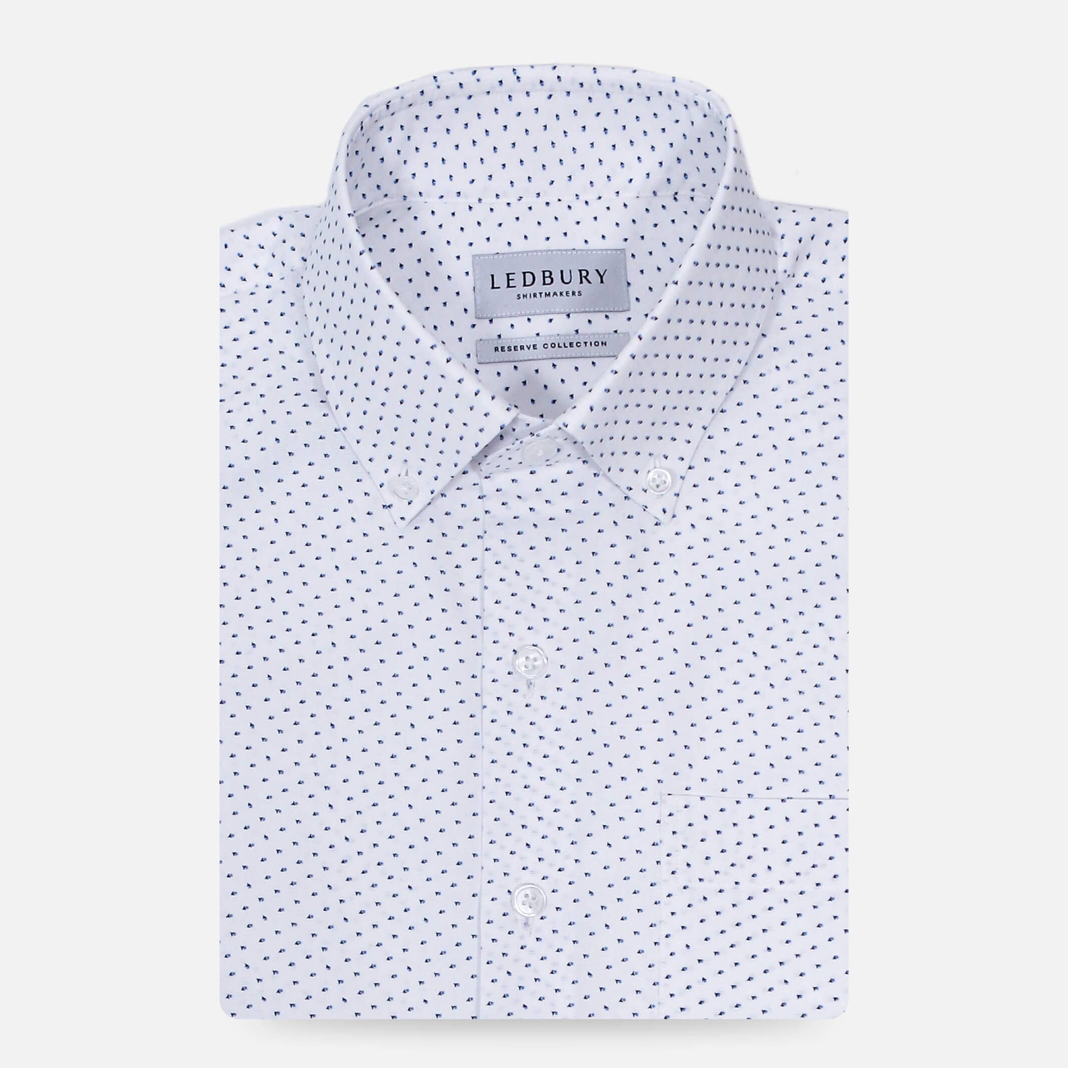 The White Short Sleeve Wick Print Custom Shirt Custom Short Sleeve Shirt- Ledbury