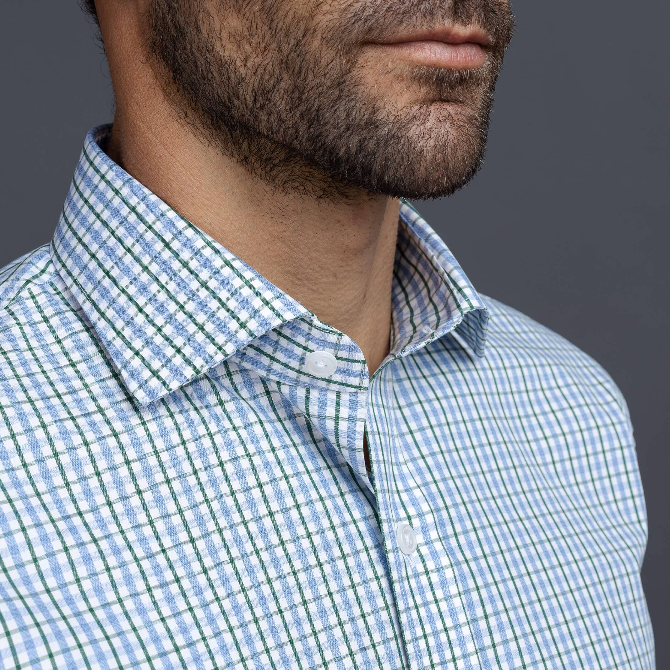 The Green Stallard Check Custom Shirt Custom Dress Shirt- Ledbury