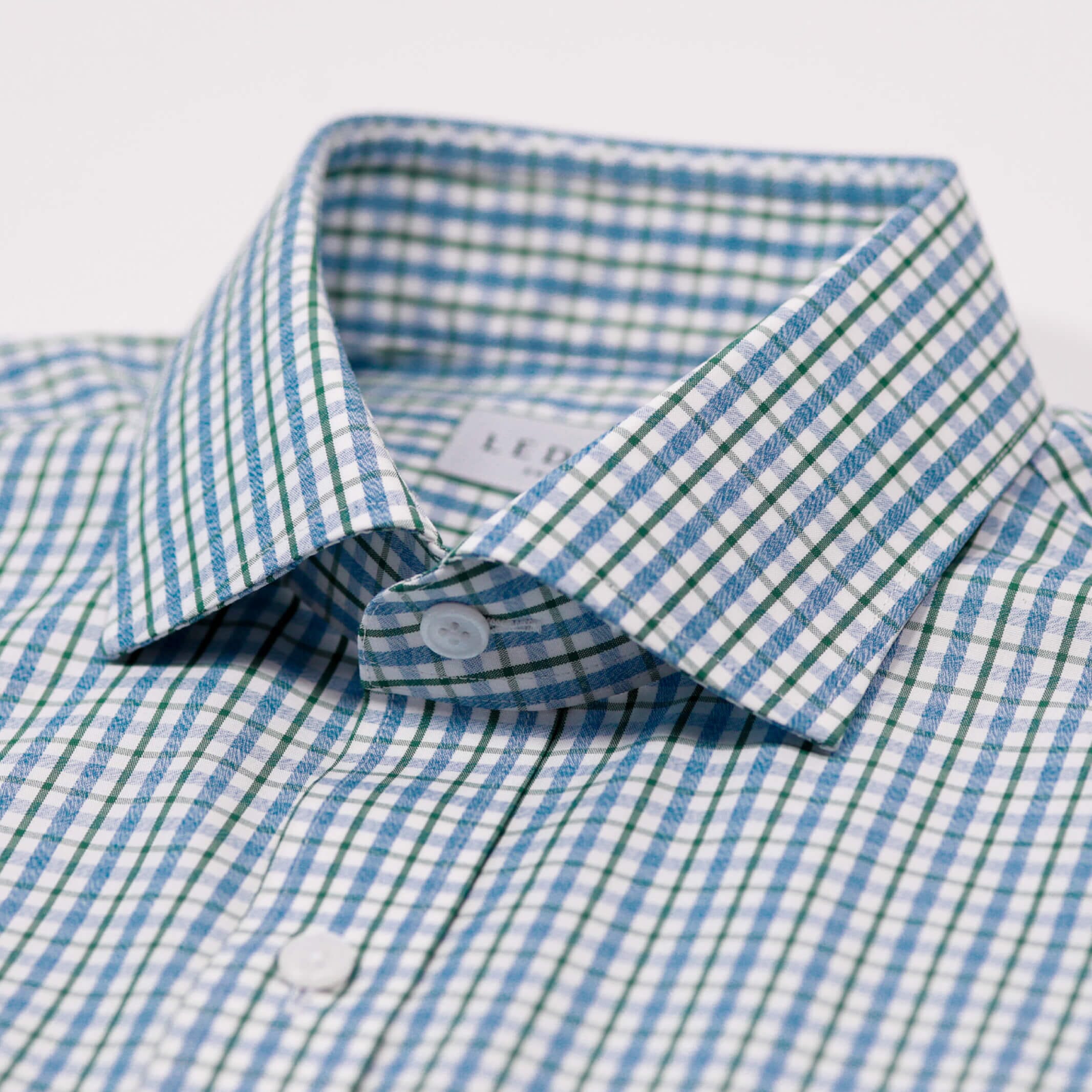 The Green Stallard Check Custom Shirt Custom Dress Shirt- Ledbury