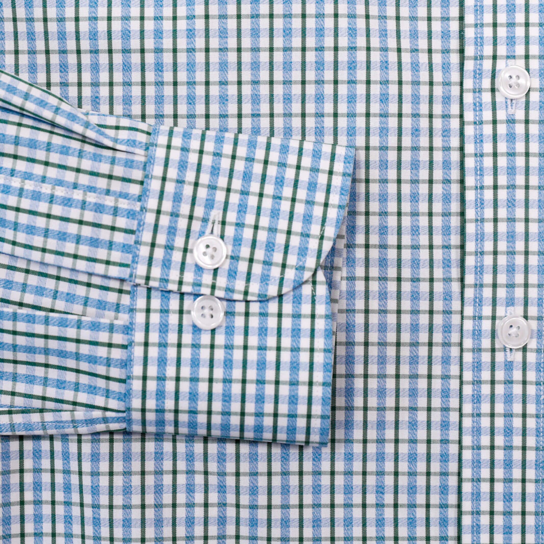 The Green Stallard Check Custom Shirt Custom Dress Shirt- Ledbury