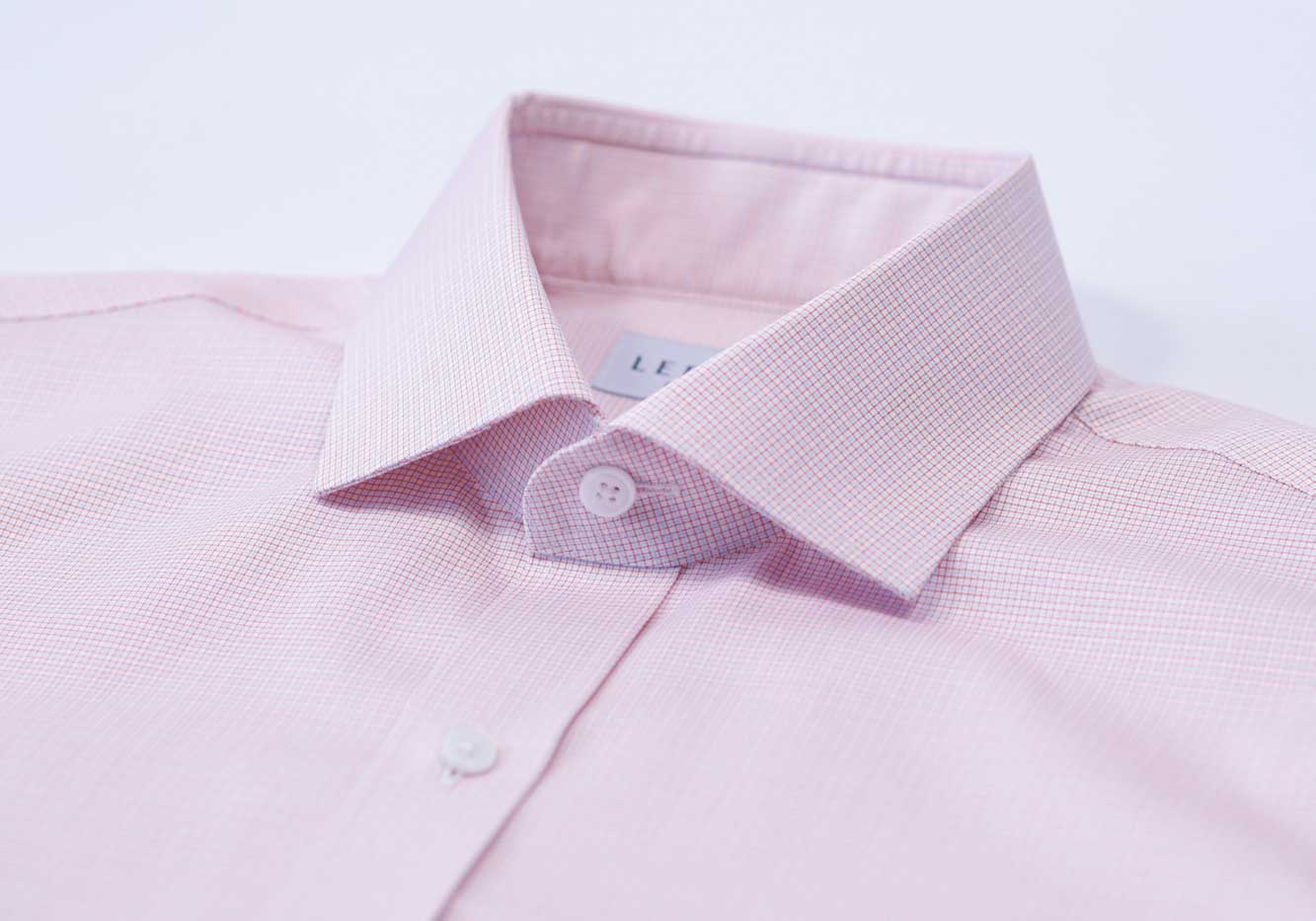 The Red Strauss Small Check Custom Shirt Custom Dress Shirt- Ledbury