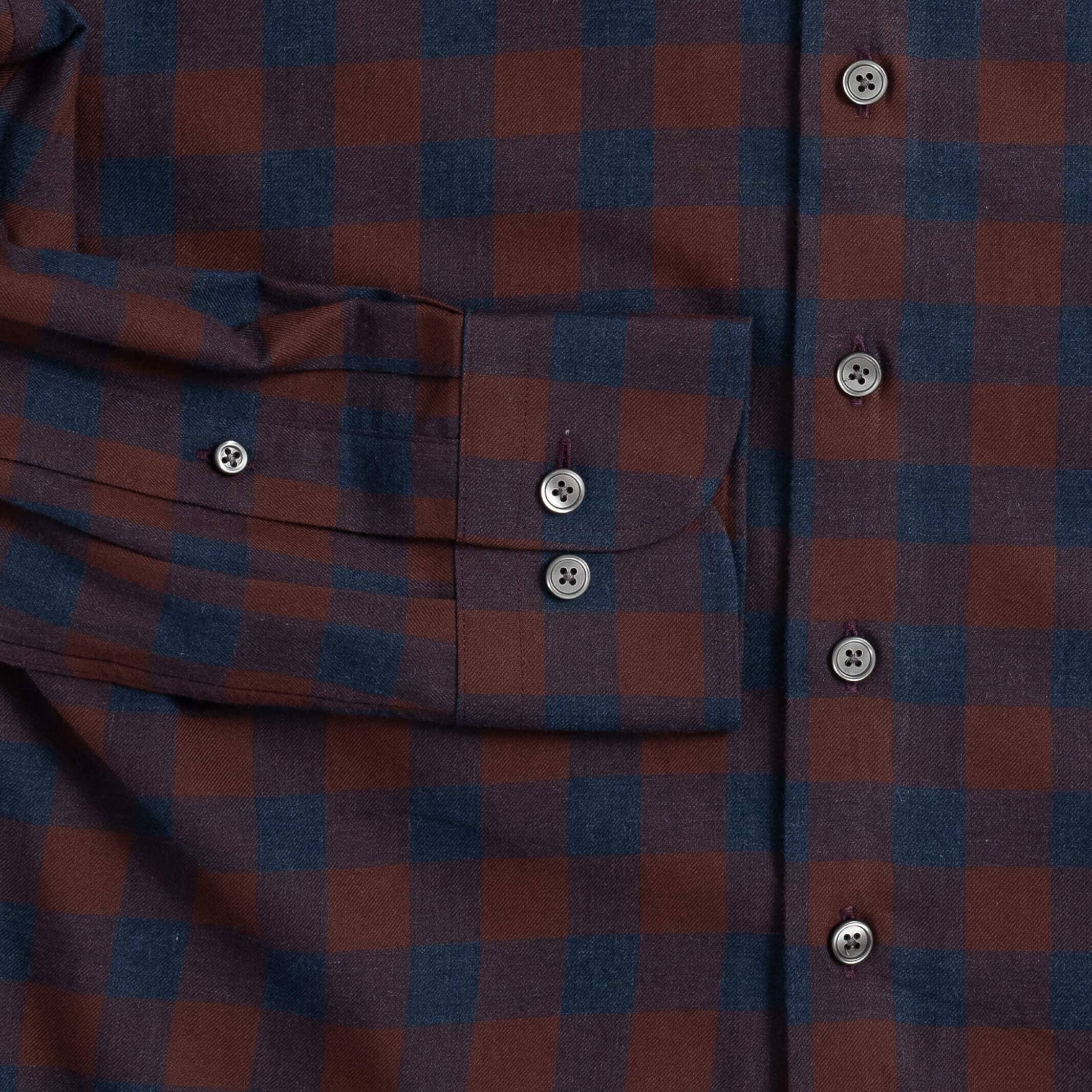 The Bordeaux Sylvan Soft Twill Custom Shirt Custom Casual Shirt- Ledbury
