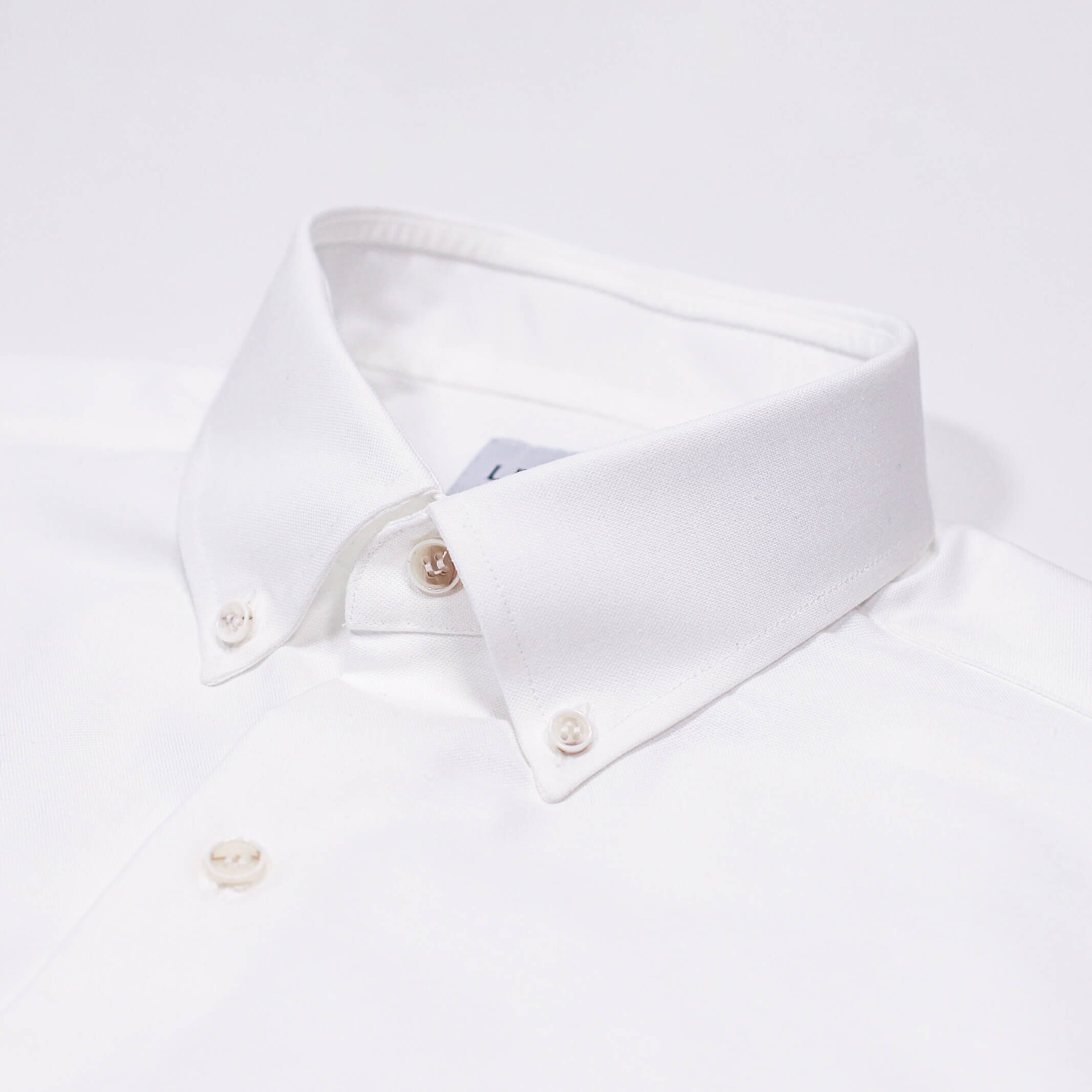 The White Short Sleeve Mayfield Oxford Custom Shirt Custom Short Sleeve Shirt- Ledbury