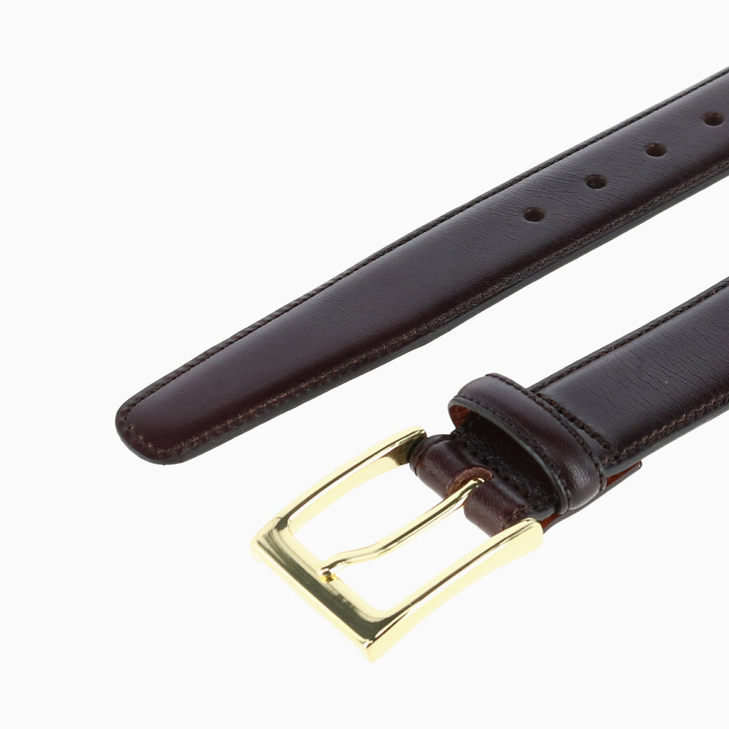 Trafalgar Dark Brown Cortina Leather Belt Belt- Ledbury