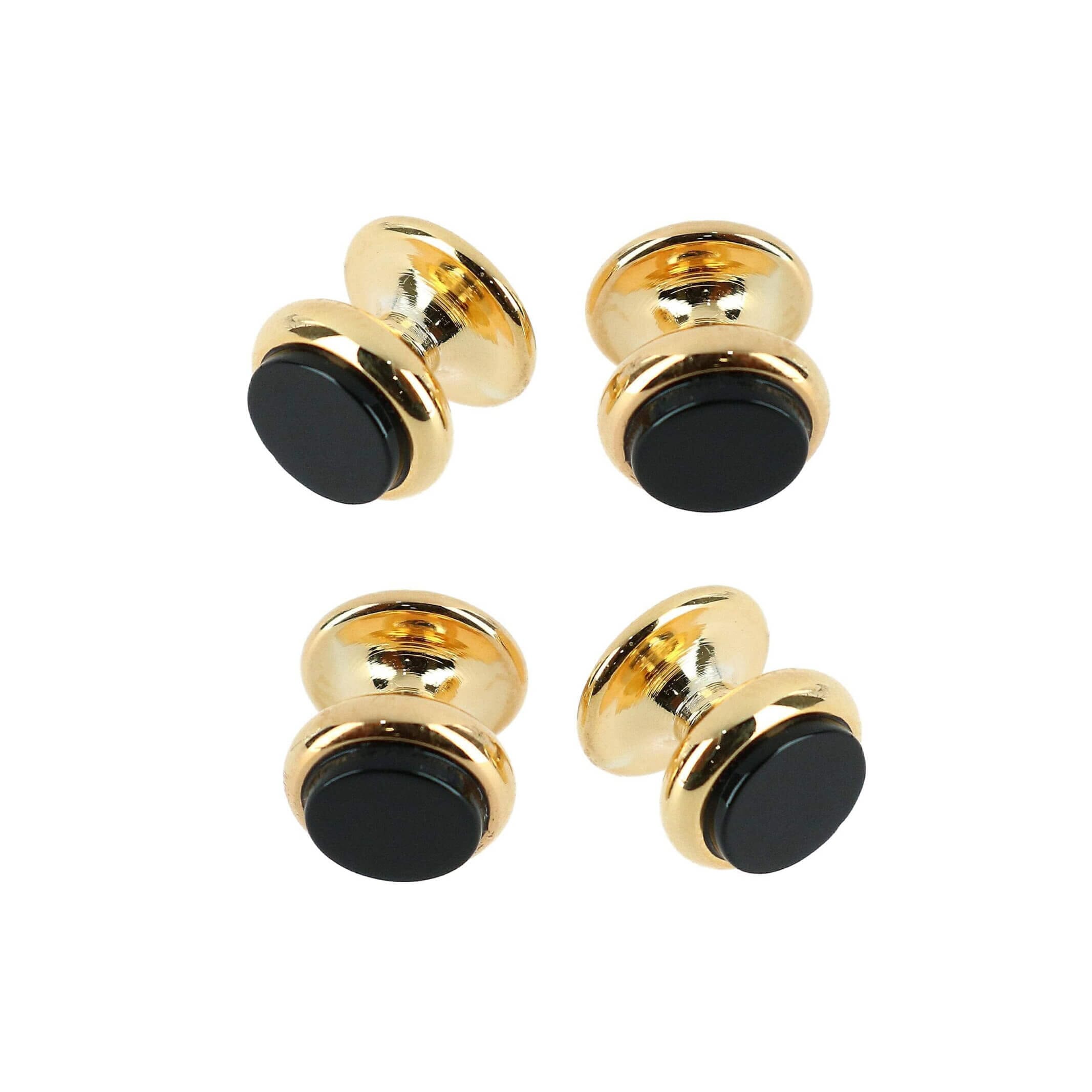 Trafalgar Sutton Genuine Onyx Tuxedo 4 Piece Stud Set Cufflinks- Ledbury