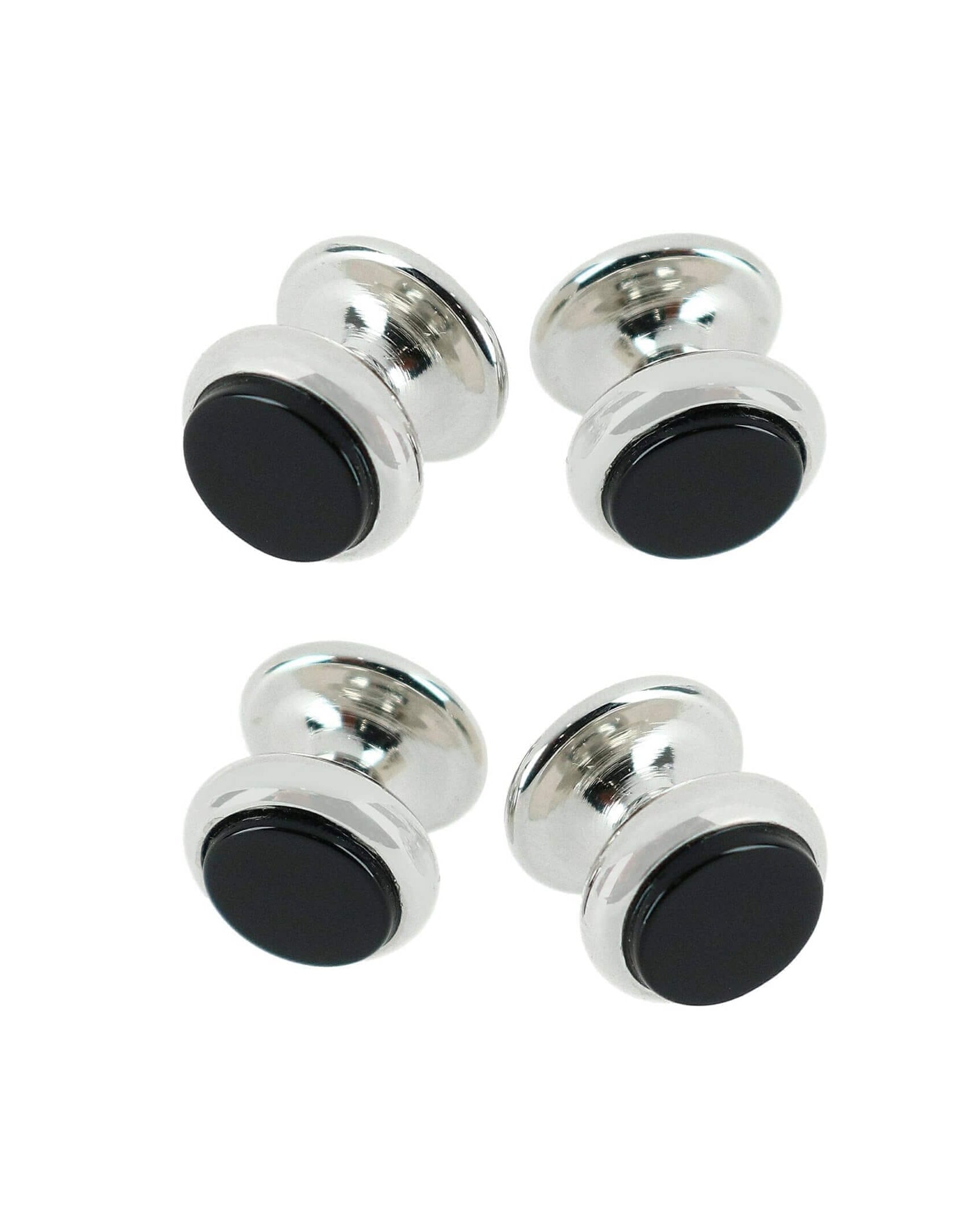 Trafalgar Sutton Genuine Onyx Tuxedo 4 Piece Stud Set Cufflinks- Ledbury