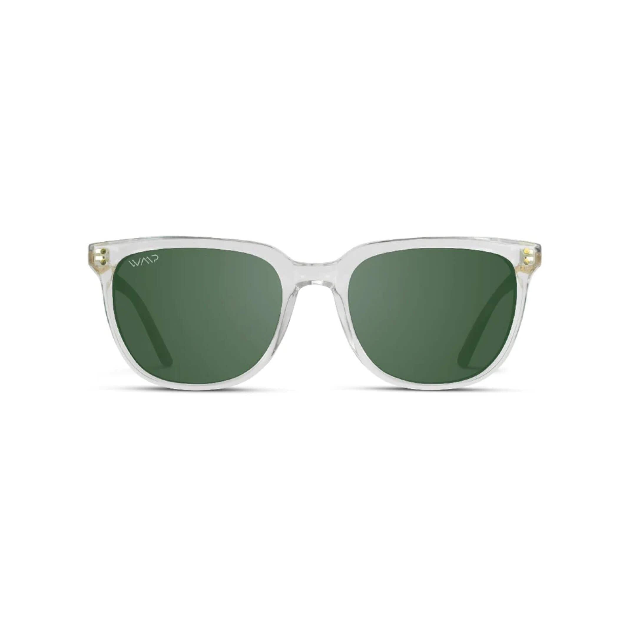 WMP Glossy Clear Abner Square Sunglasses Sunglasses- Ledbury