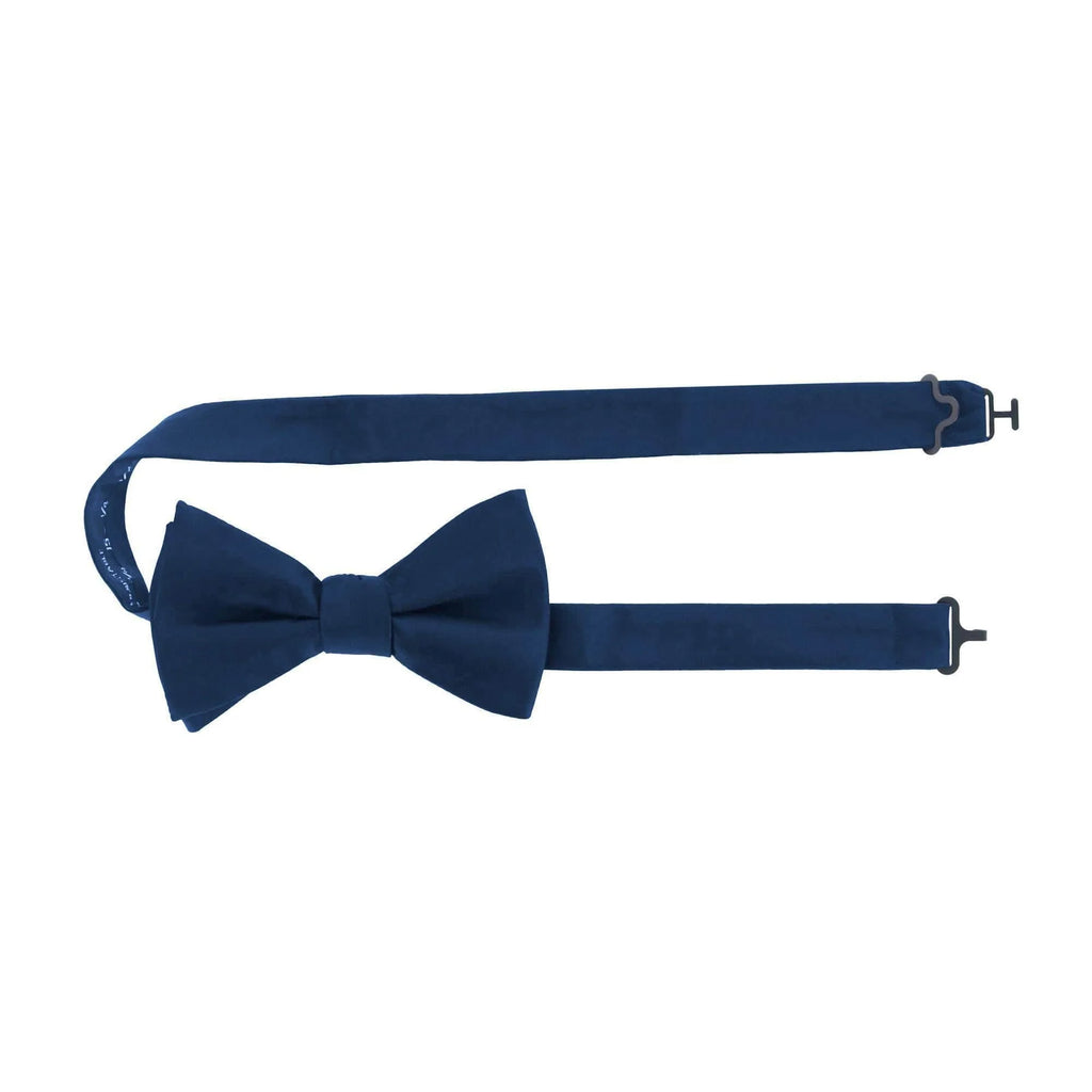 Trafalgar Sutton Navy Silk Bow Tie Bowtie- Ledbury