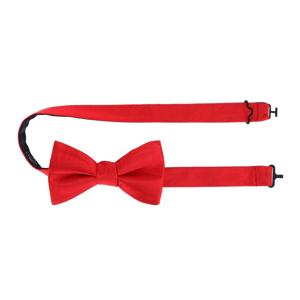 Trafalgar Sutton Red Silk Bow Tie Bowtie- Ledbury
