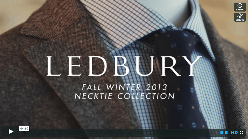 Video // Fall Winter 2013 Necktie Collection