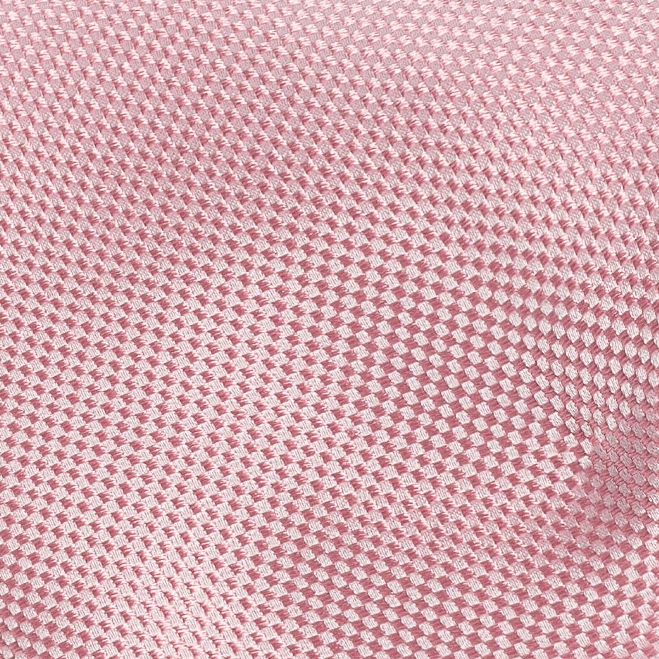 Pink Barone silk tie — jacquard weave detail, made in Italy by Ledbury