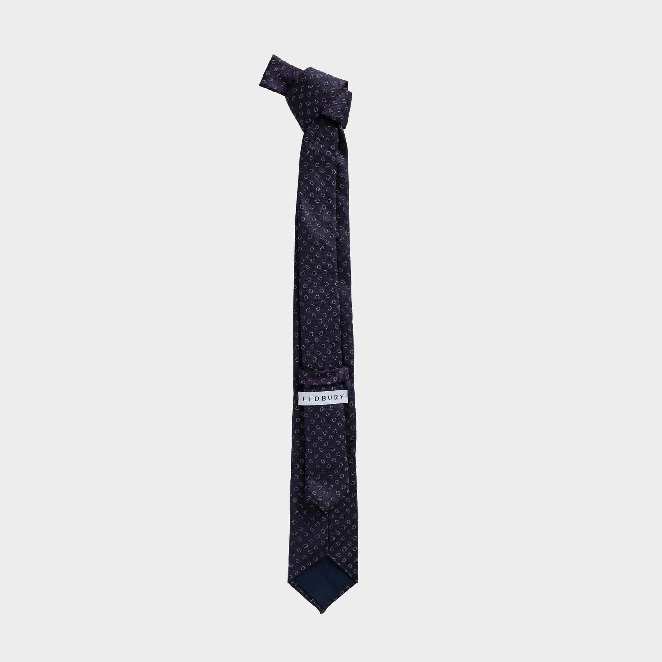 The Purple Como Silk Tie Tie- Ledbury
