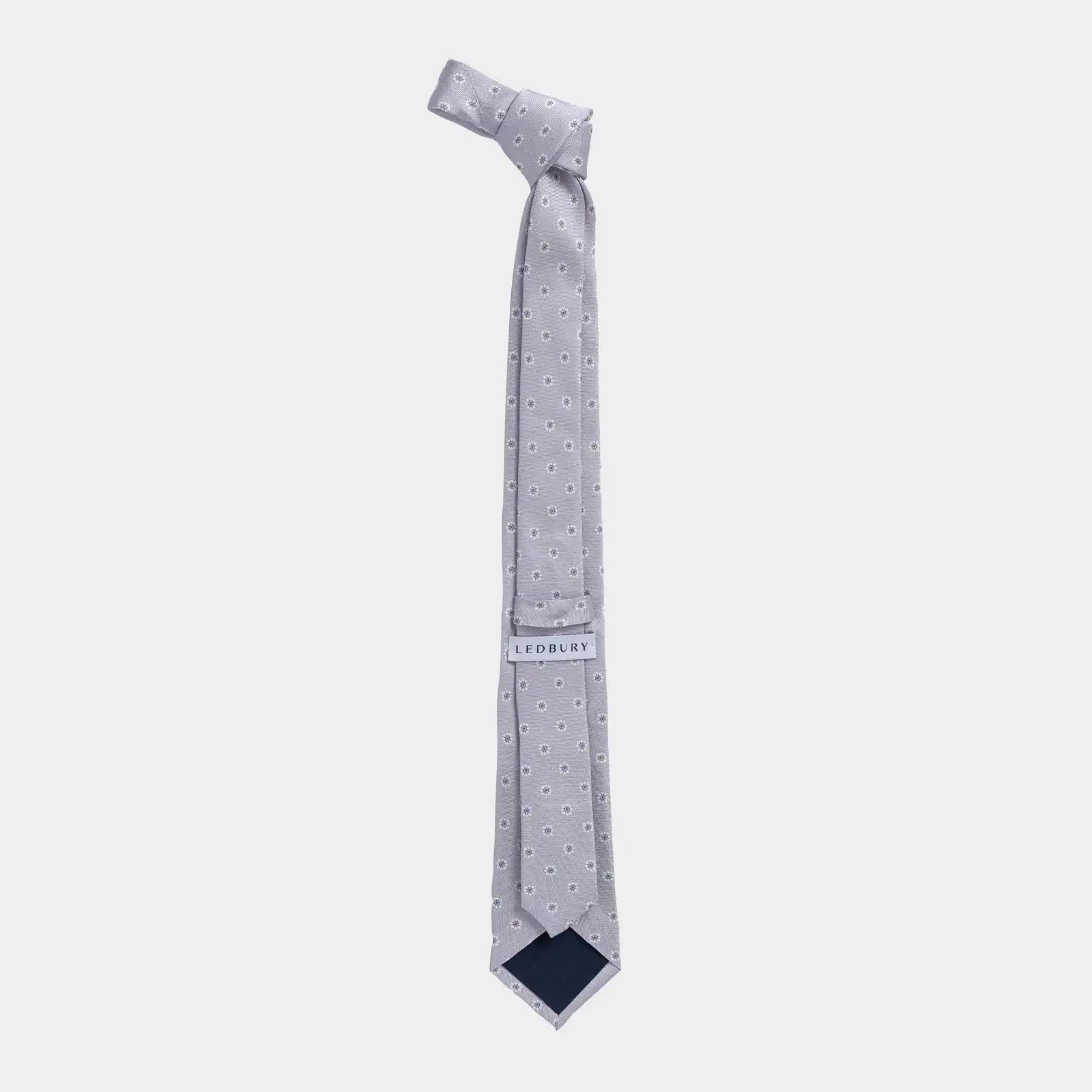 Ledbury Lavender Moretti Silk Tie — made in Italy, 100% silk jacquard