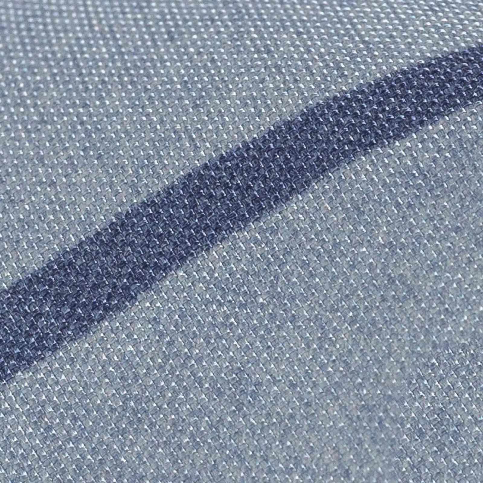 Ledbury Light Blue Pesaro Stripe Silk Tie — stripe pattern detail, silk satin weave