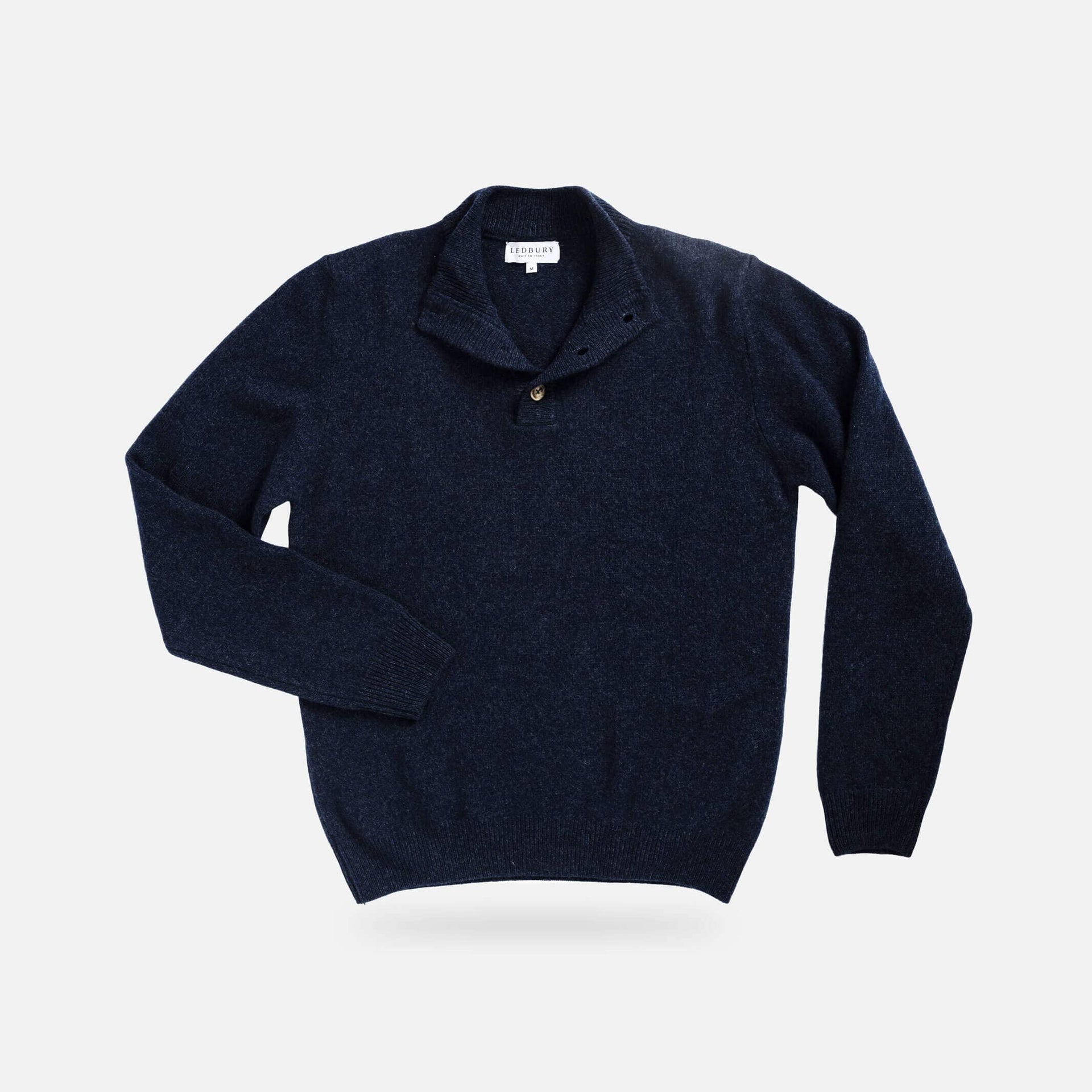 The Navy Heather Brewer Mock Neck Sweater – Ledbury