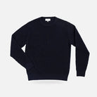 The Navy Walden Thermal Crew Sweater Sweater- Ledbury