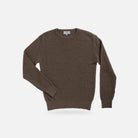 Brown Walden Thermal Crew Sweater – Front View | Ledbury