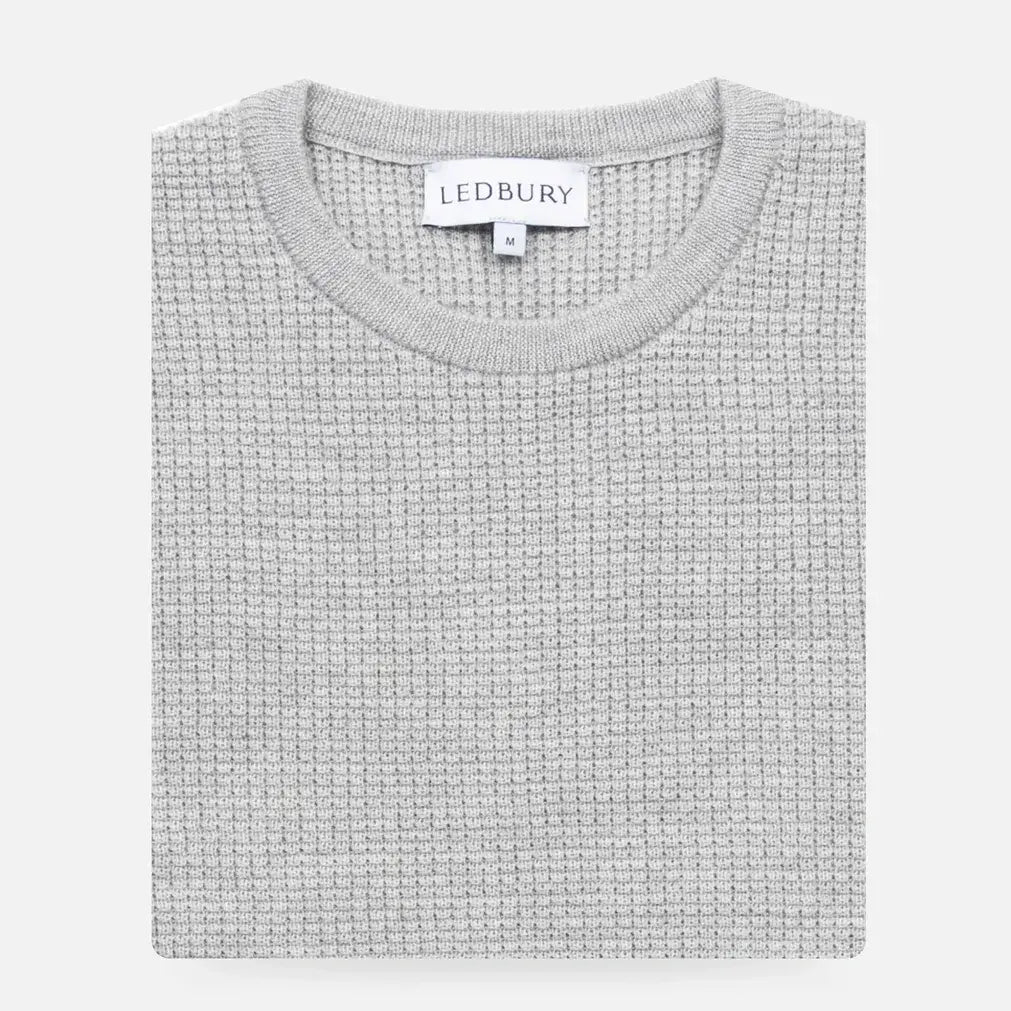 The Light Grey Heather Walden Thermal Crew Sweater Sweater- Ledbury