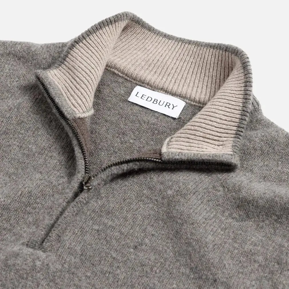 The Seal Heather Ashton Quarter-Zip Sweater Sweater- Ledbury