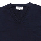 The Navy Emmons V-Neck Sweater Sweater- Ledbury