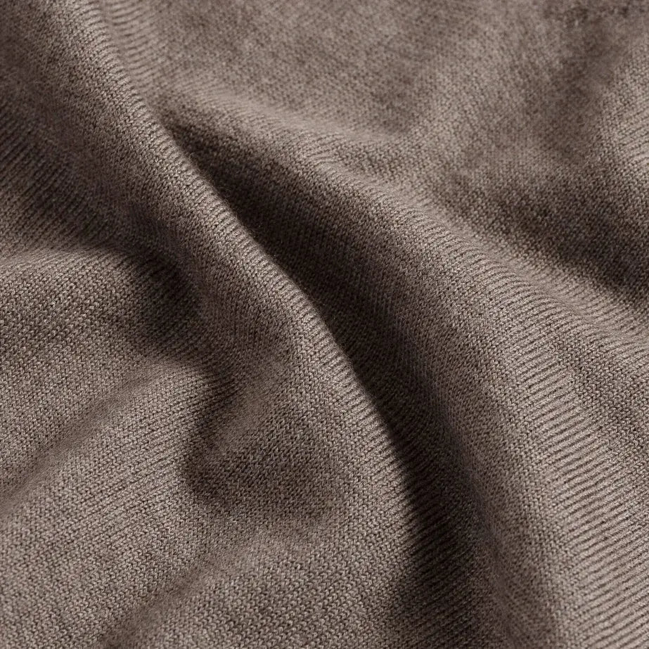 The Brown Heather Emmons V-Neck Sweater Sweater- Ledbury