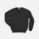 The Charcoal Heather Emmons V Neck Sweater Sweater- Ledbury