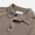 The Soft Brown Atwood Knit Collar Sweater Sweater- Ledbury