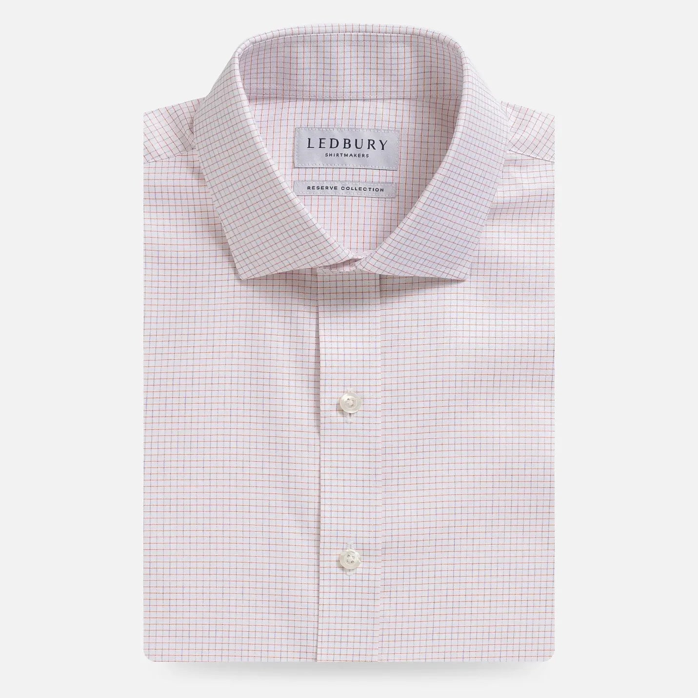 The Apricot Kentland Check Custom Shirt Custom Dress Shirt- Ledbury