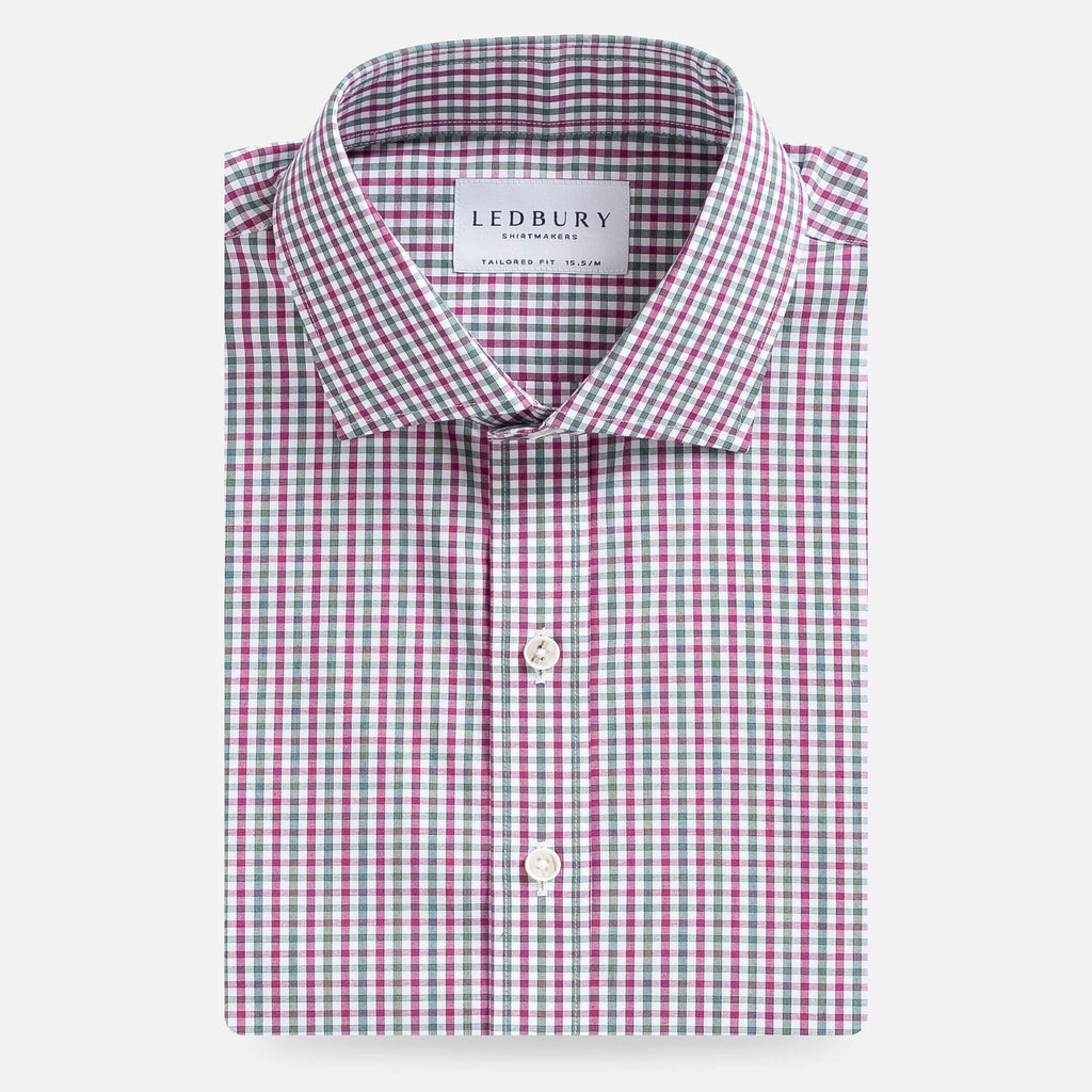 The Red Peterson Check Dress Shirt Dress Shirt- Ledbury