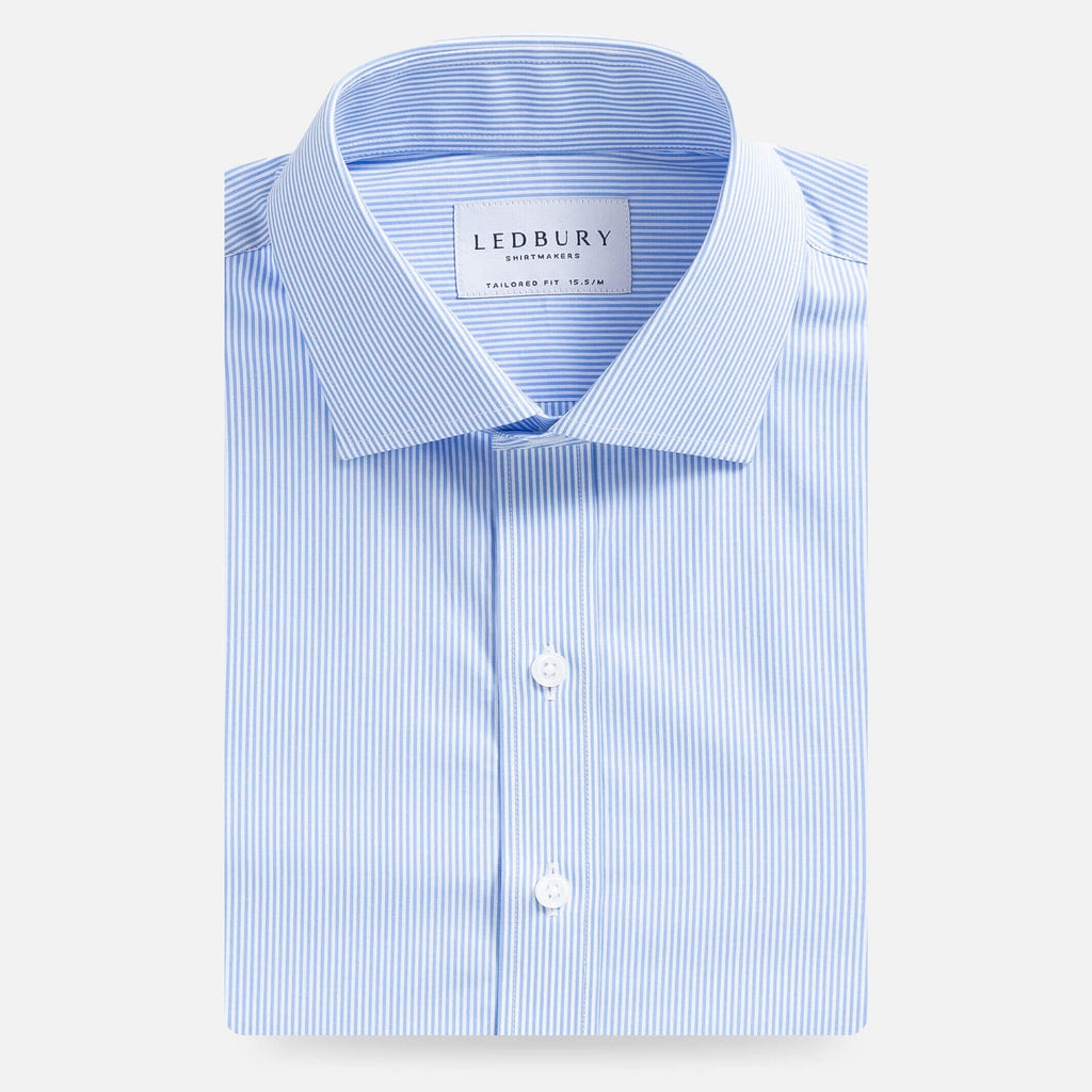 The Blue Ackerman Stripe Dress Shirt Dress Shirt- Ledbury