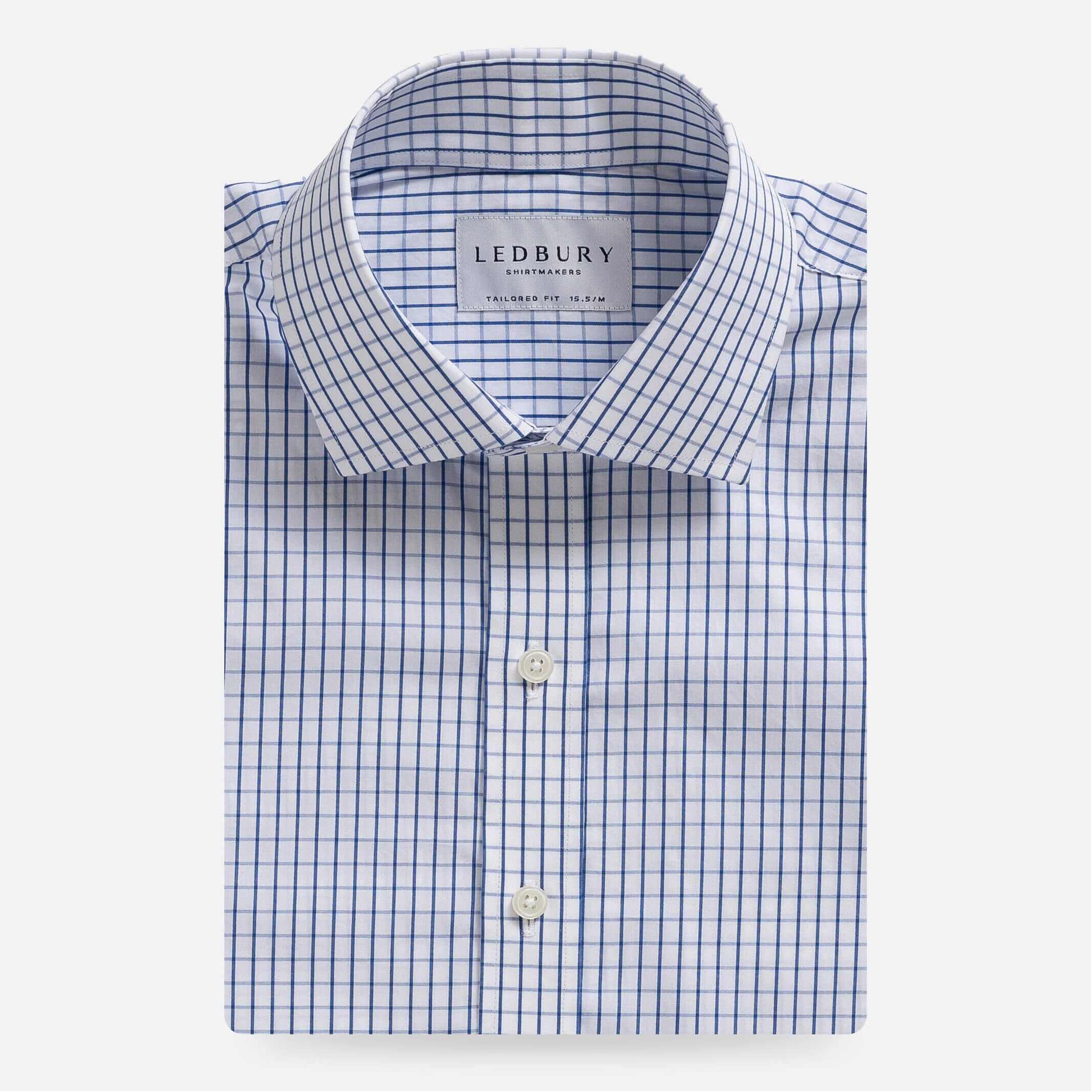 The Blue Leonard Check Dress Shirt – Ledbury